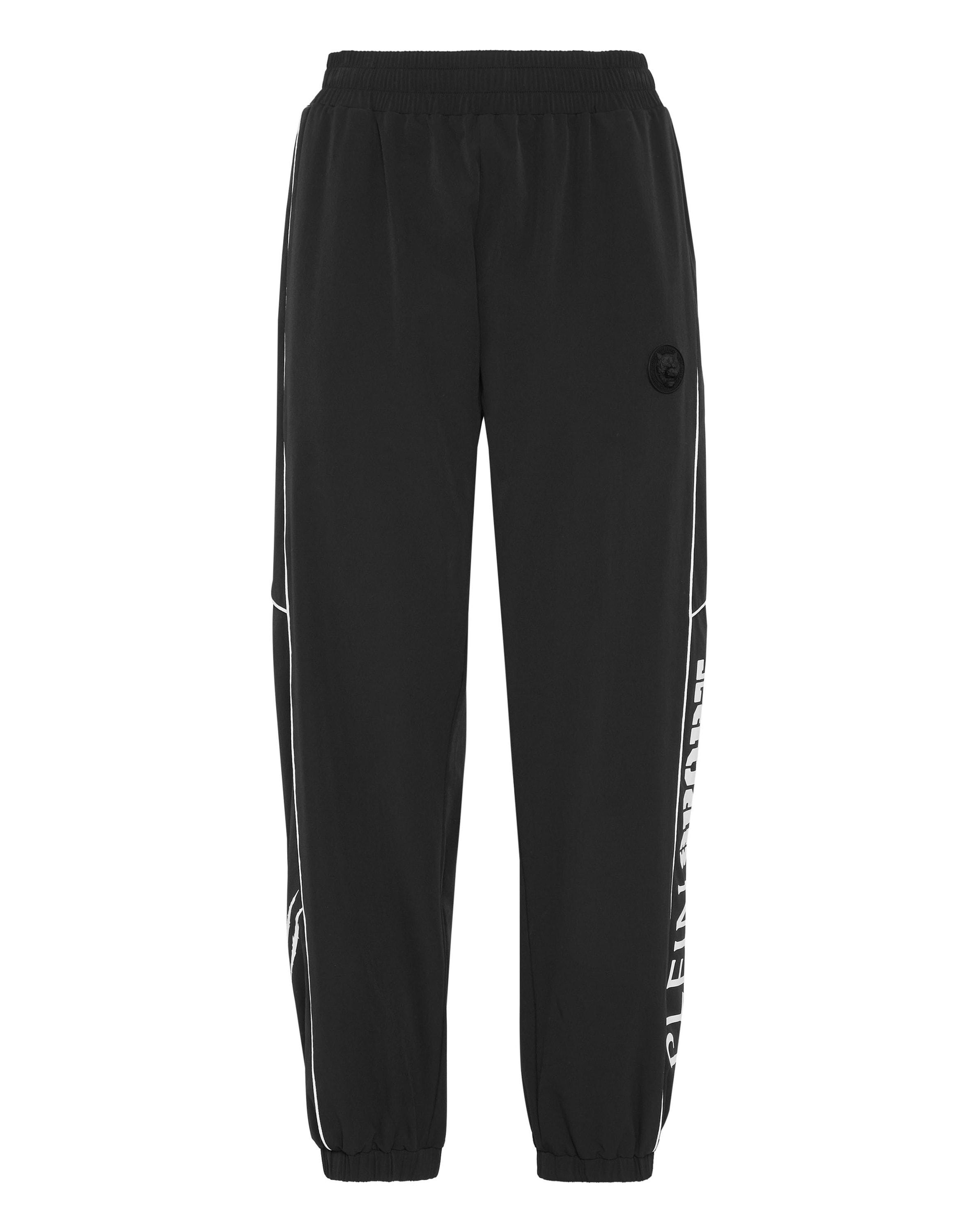 Jogger Pants Plein Sport "Scratch", Damen, Gr. Xl, Us-GrößEn, Schwarz (02, Schwarz), Obermaterial: 89% Polyamid, 11% Elasthan, Hosen