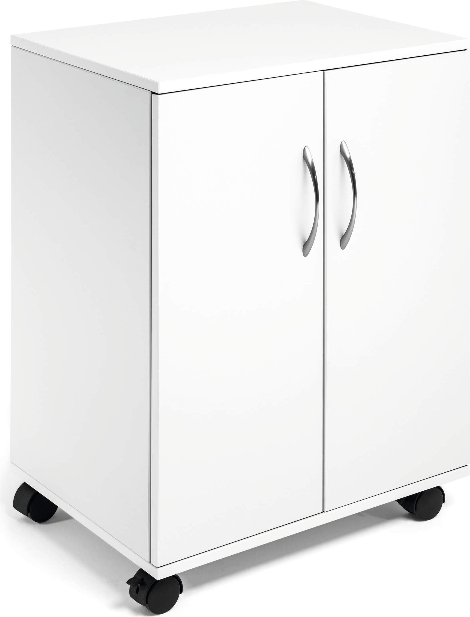 Durable Mobiletto Multifunzione 74/53 Con Ante, Bianco, 311502