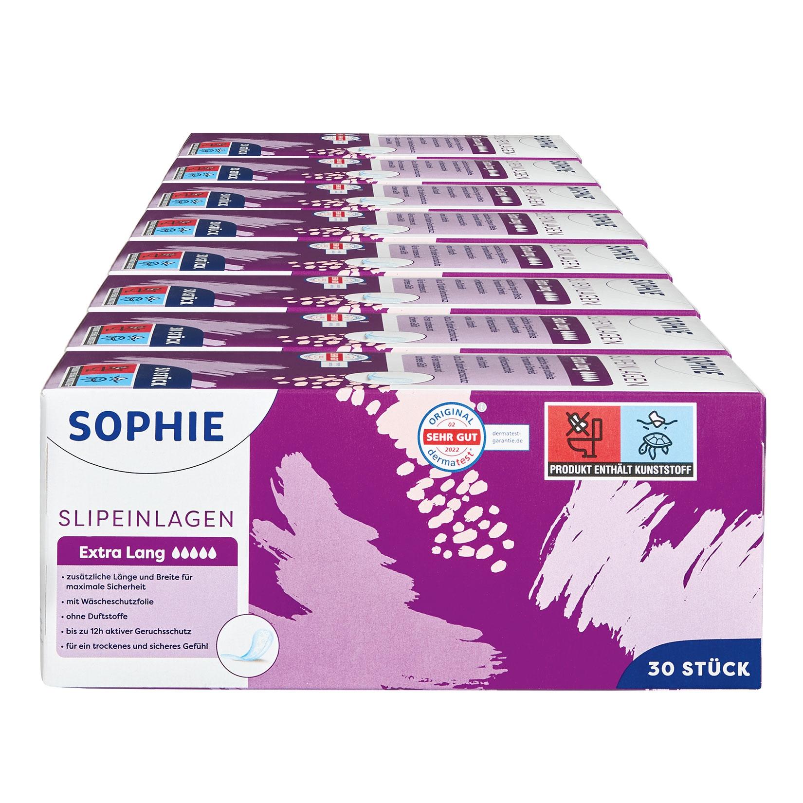 Sophie Slipeinlagen Long Plus 30 Stück, 8er Pack