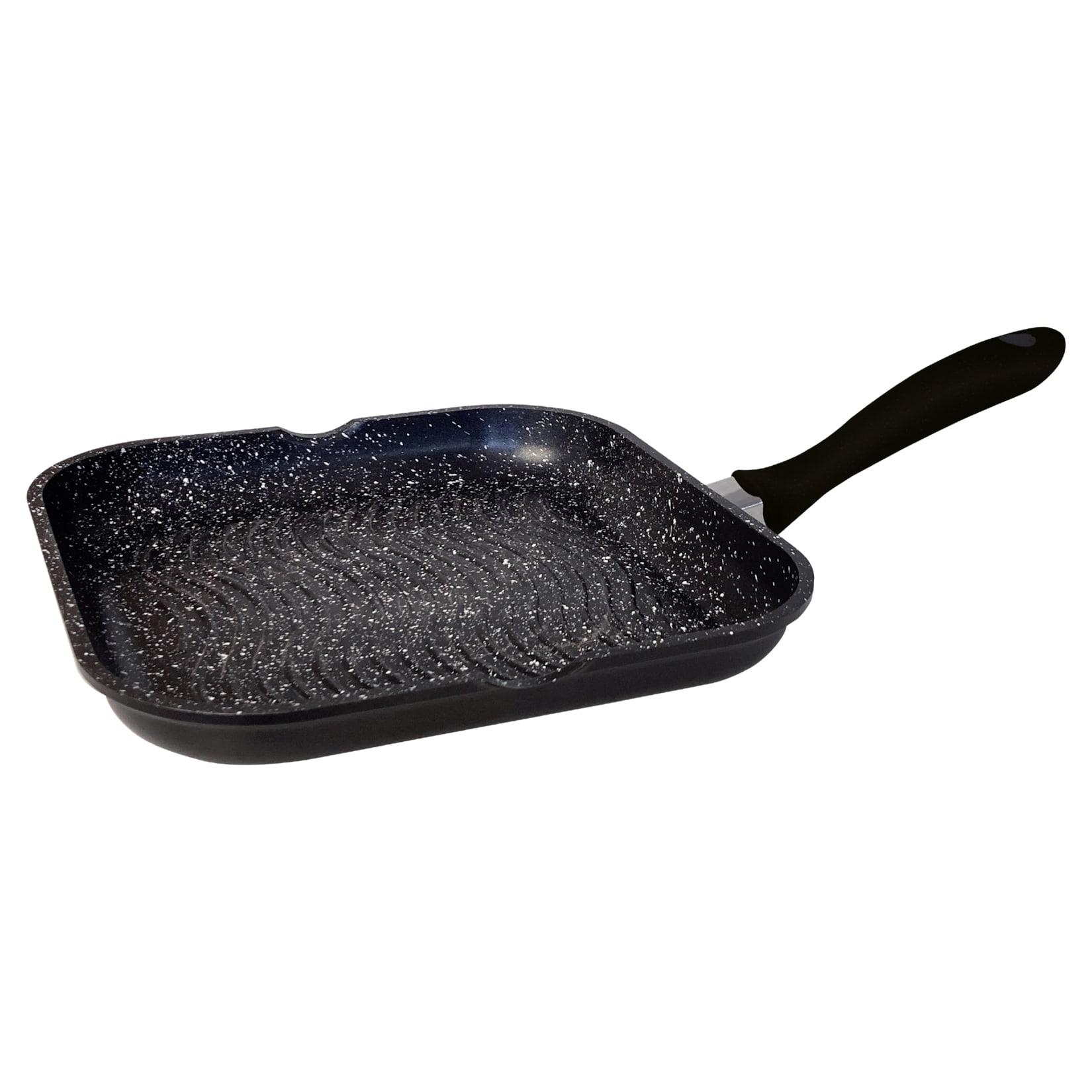 Grillpfanne Alu Guss Ø28cm Steakpfanne Fischpfanne Pfanne braten auch induktion