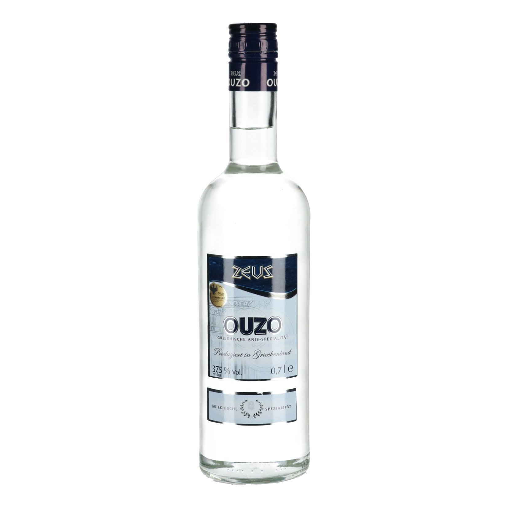 Zeus Ouzo 37,5 % vol 0,7 Liter - Inhalt: 6
