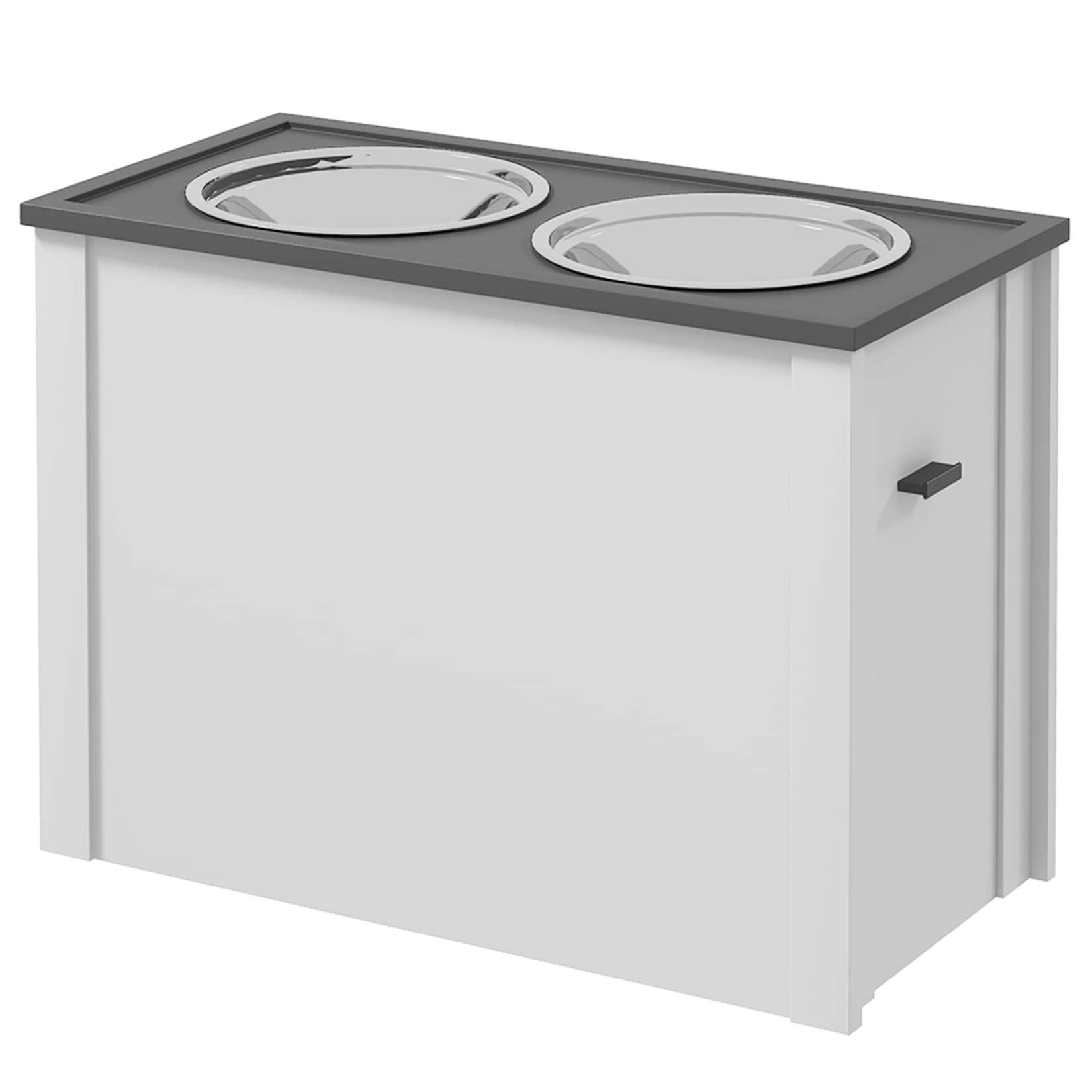 PawHut Futterstation Stahl, MDF