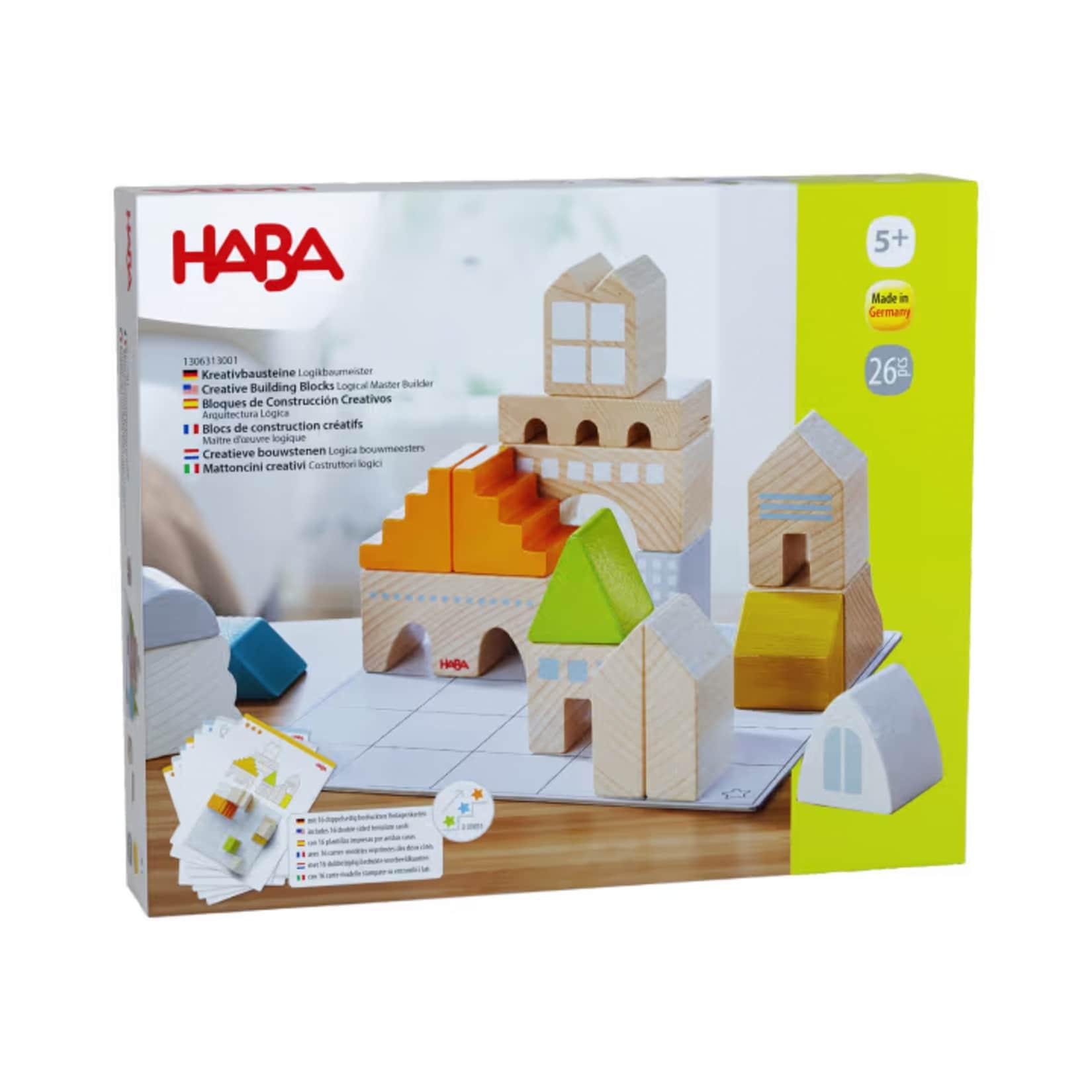 HABA Konstruktionsspielzeug Kreativbausteine Logikbaumeister