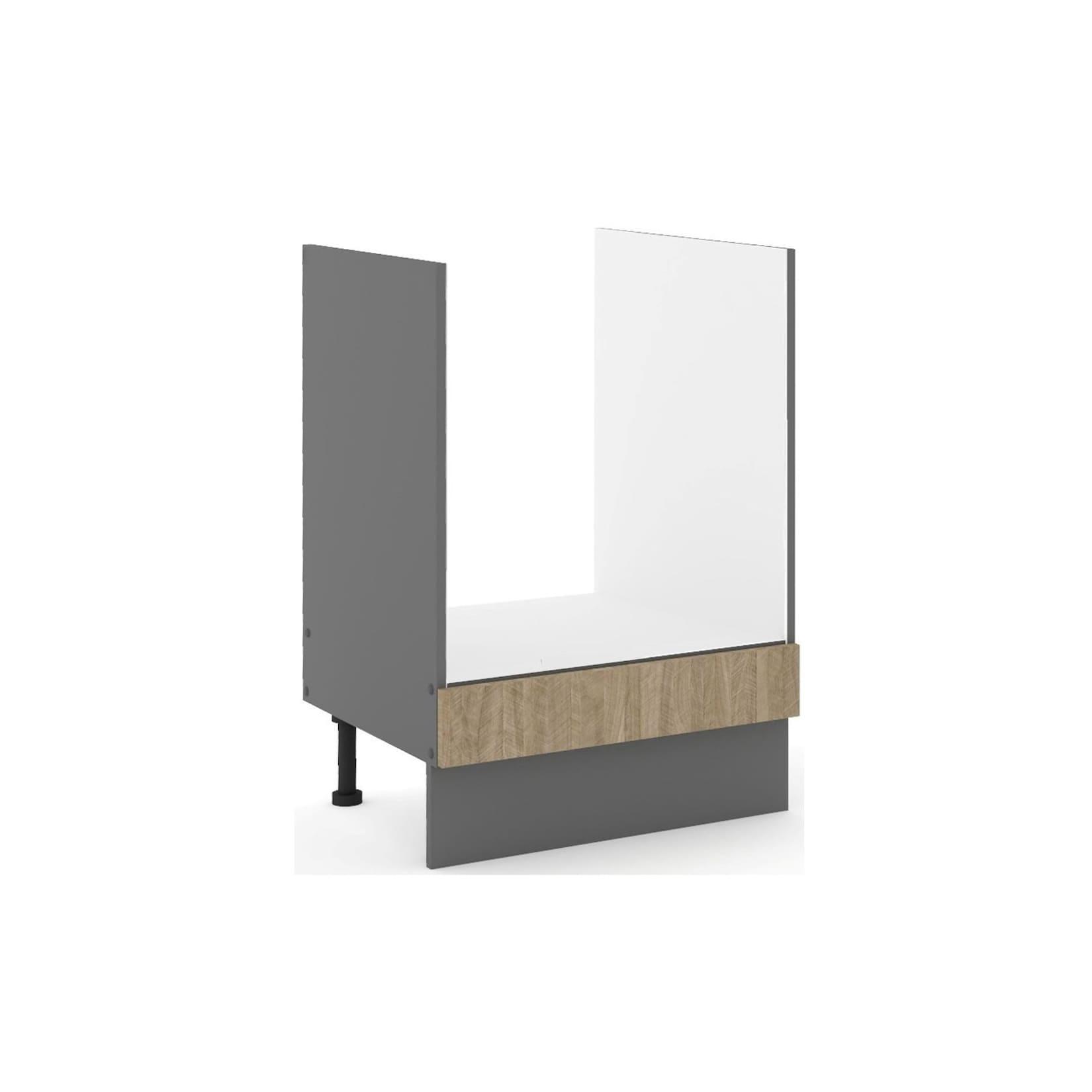 Küchen-Preisbombe Küche SCANDI Herdschrank 60 cm Fischgrät Küchenzeile Küchenblock Einbauküche