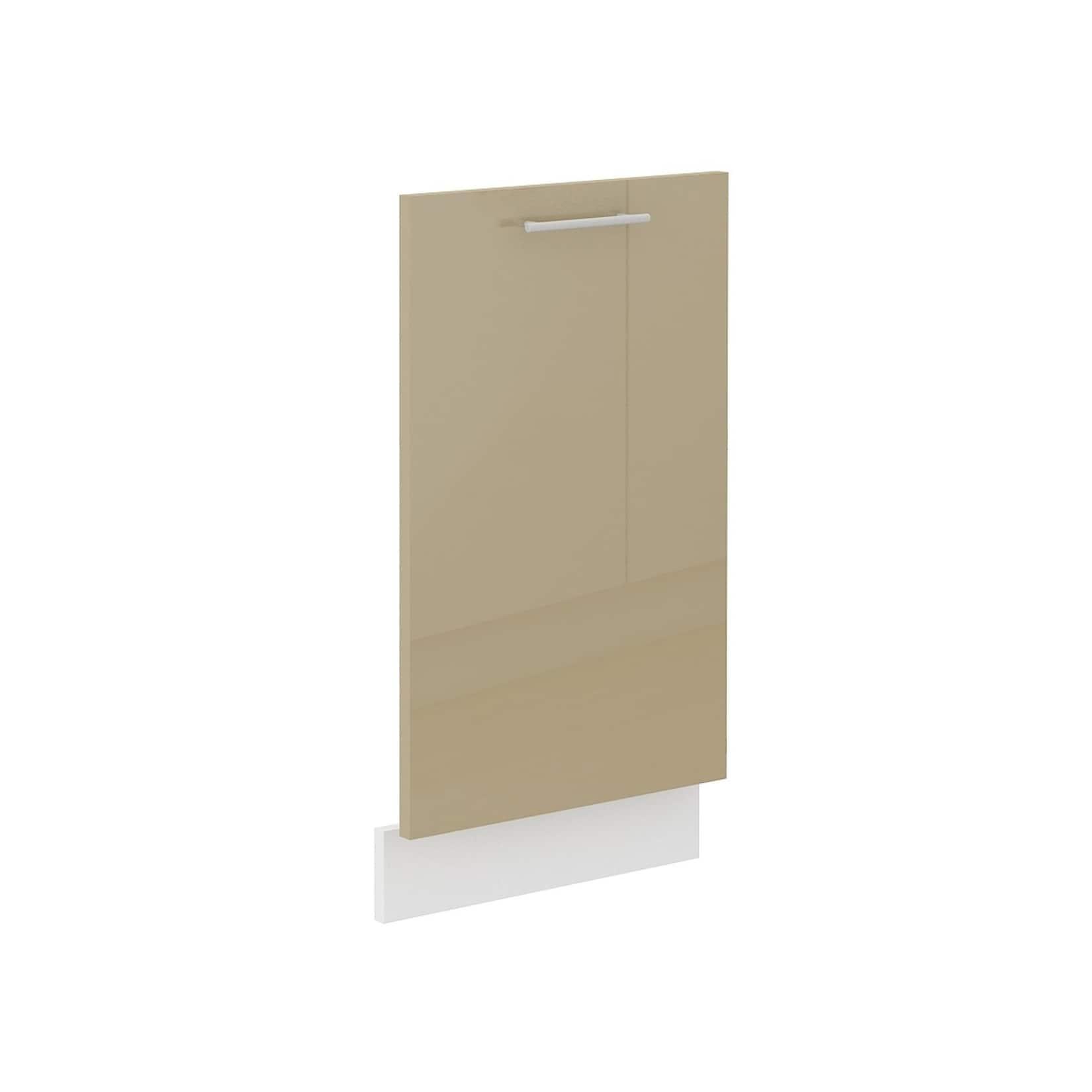 Küchen-Preisbombe Frontblende Geschirrspüler vollintegriert 45 cm Cappuccino Hochglanz Küche Lara