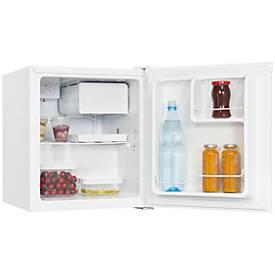 Mini Kühlschrank exquisit, 70 W, 43 l, 41 dB, 2 Fächer/1 Gefrierfach/2 Türfächer, Türanschlag wechselbar, B 440 x T 470 x H 510 mm, weiss