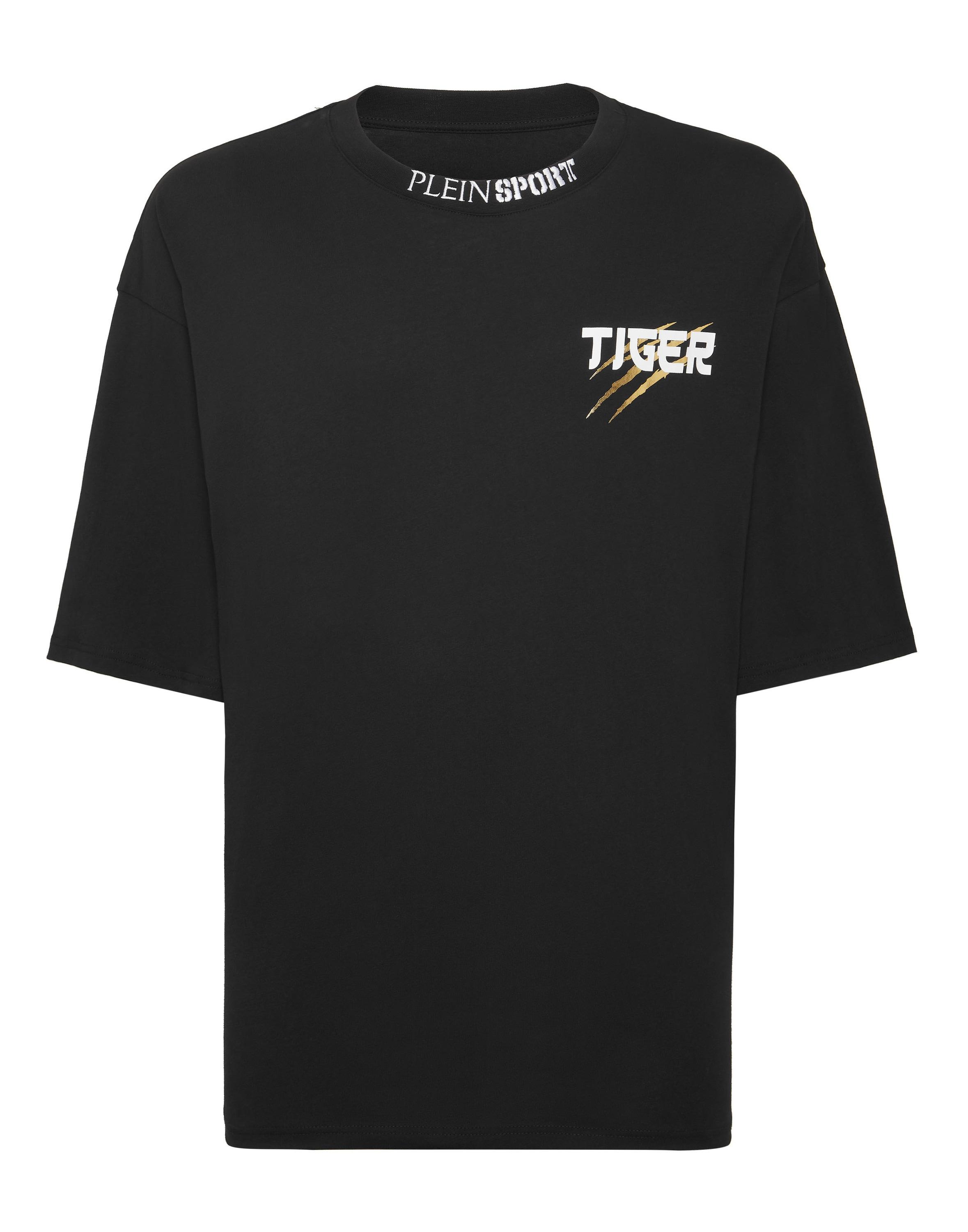 T-Shirt Plein Sport "Tiger Tokyo", Jungen, Gr. Xs, Schwarz (0294, Schwarz, Lightgold), Obermaterial: 100% Baumwolle, Shirts T-Shirt