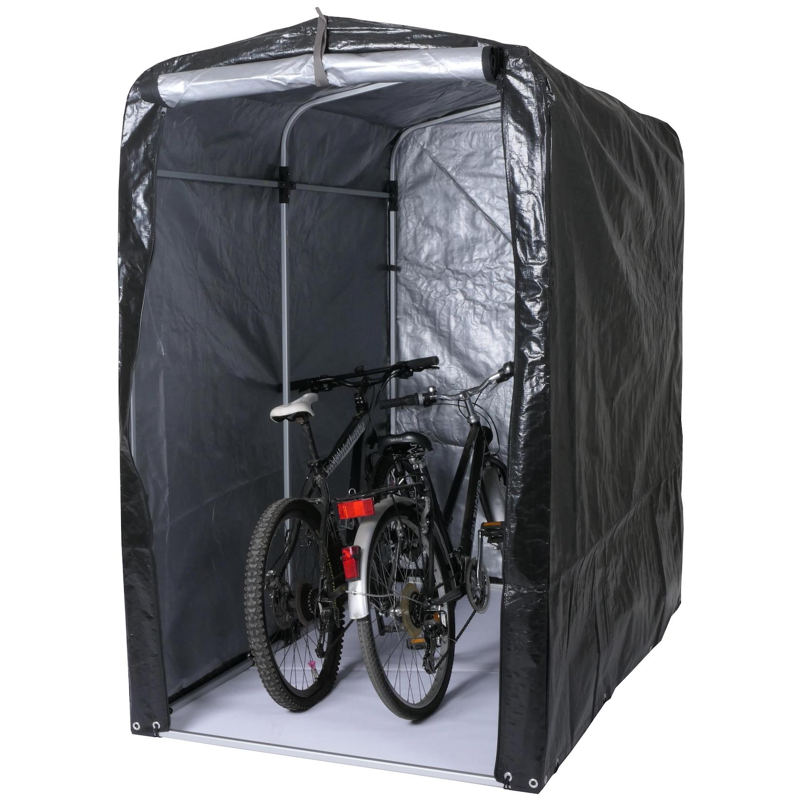 Fahrradgarage MCW-N61, Foliengarage Aufbewahrungsgarage Garagenzelt, Alu Uv-Schutz Wasserfest, 201X121X201Cm ~ Anthrazit