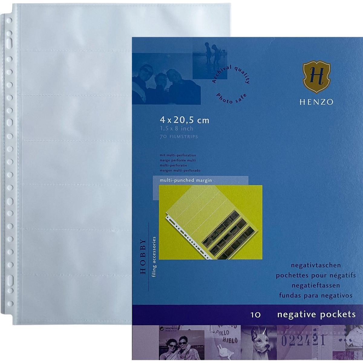 Henzo Tasche Negative Per Raccoglitori Ad Anelli 4X20,5 Cm