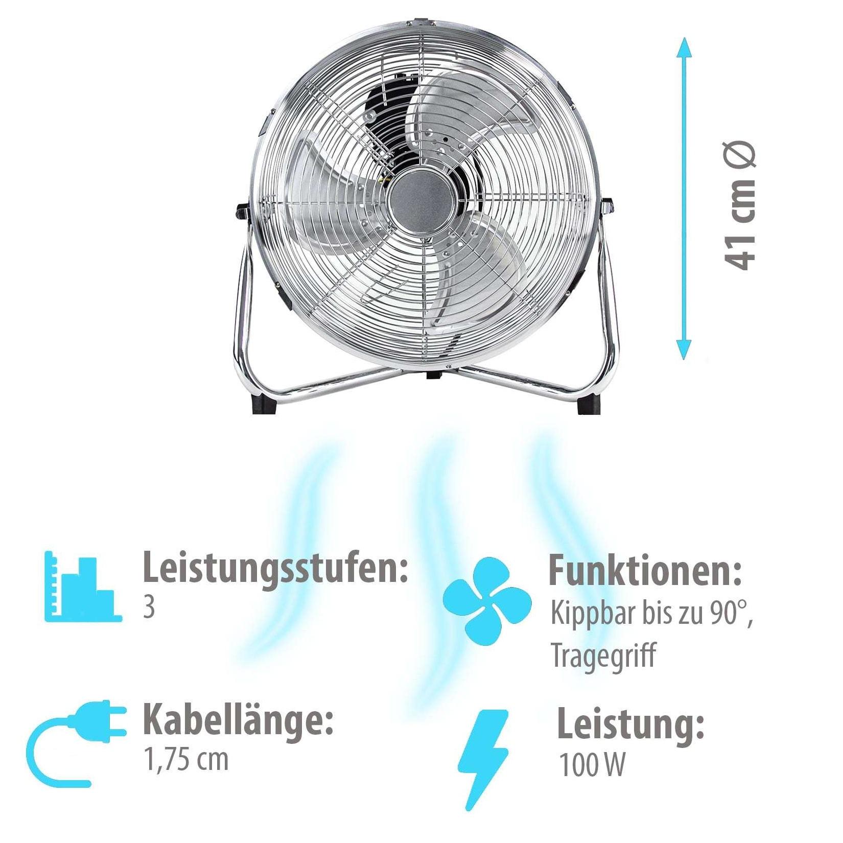 Grafner® Bodenventilator Tischventilator 41cm
