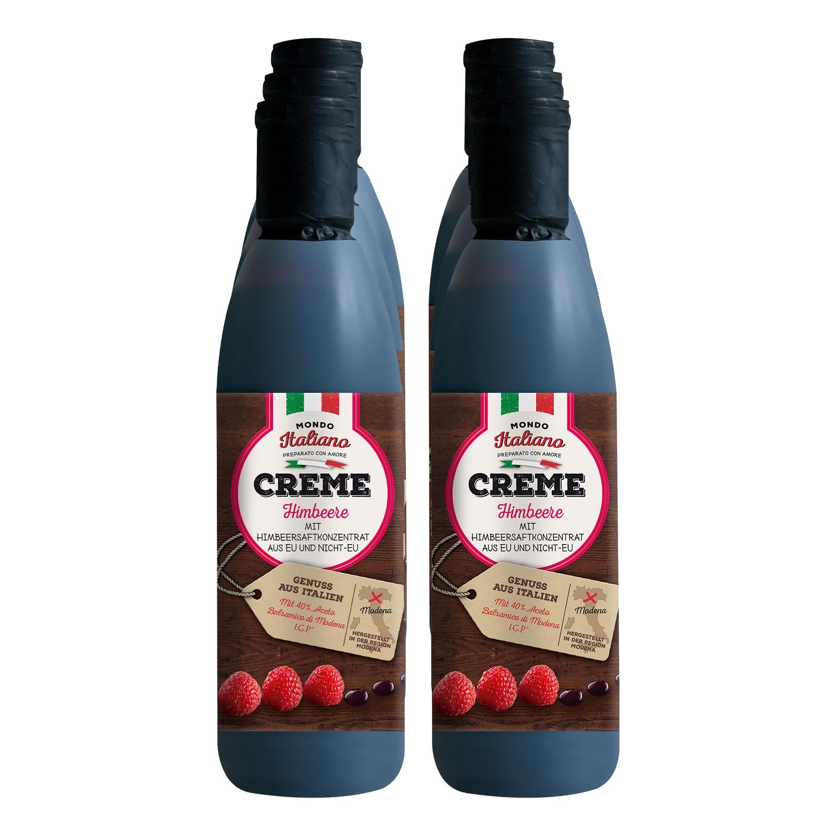 Mondo Italiano Balsamico Creme Himbeere 250 ml, 6er Pack