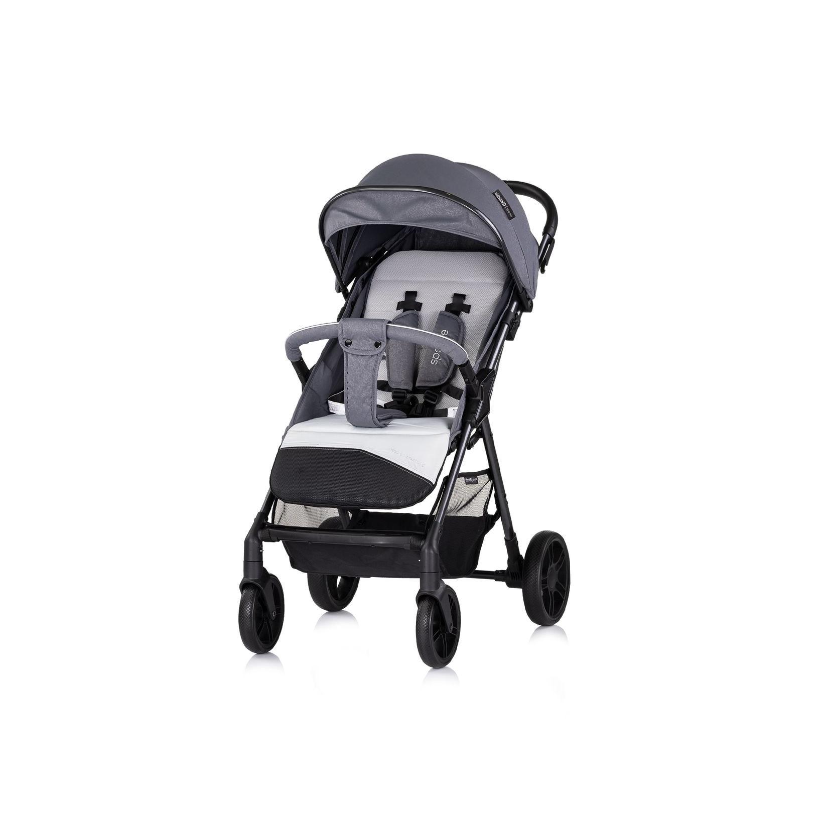 Chipolino Kinderwagen Sparkle, Buggy, faltbar, Gurt am Griff, verstellbar grau
