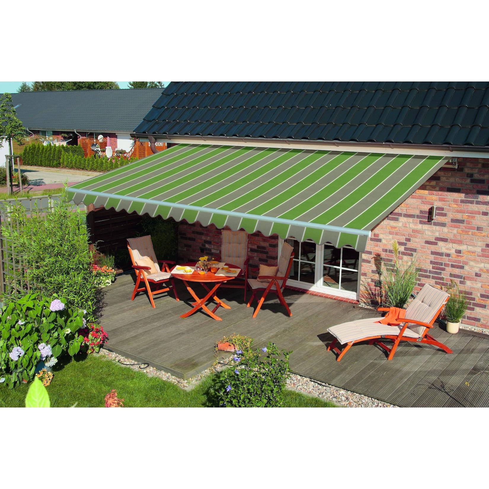 Spettmann Gelenkarmmarkise BASIS weiss 250x200 cm Dessin 1474