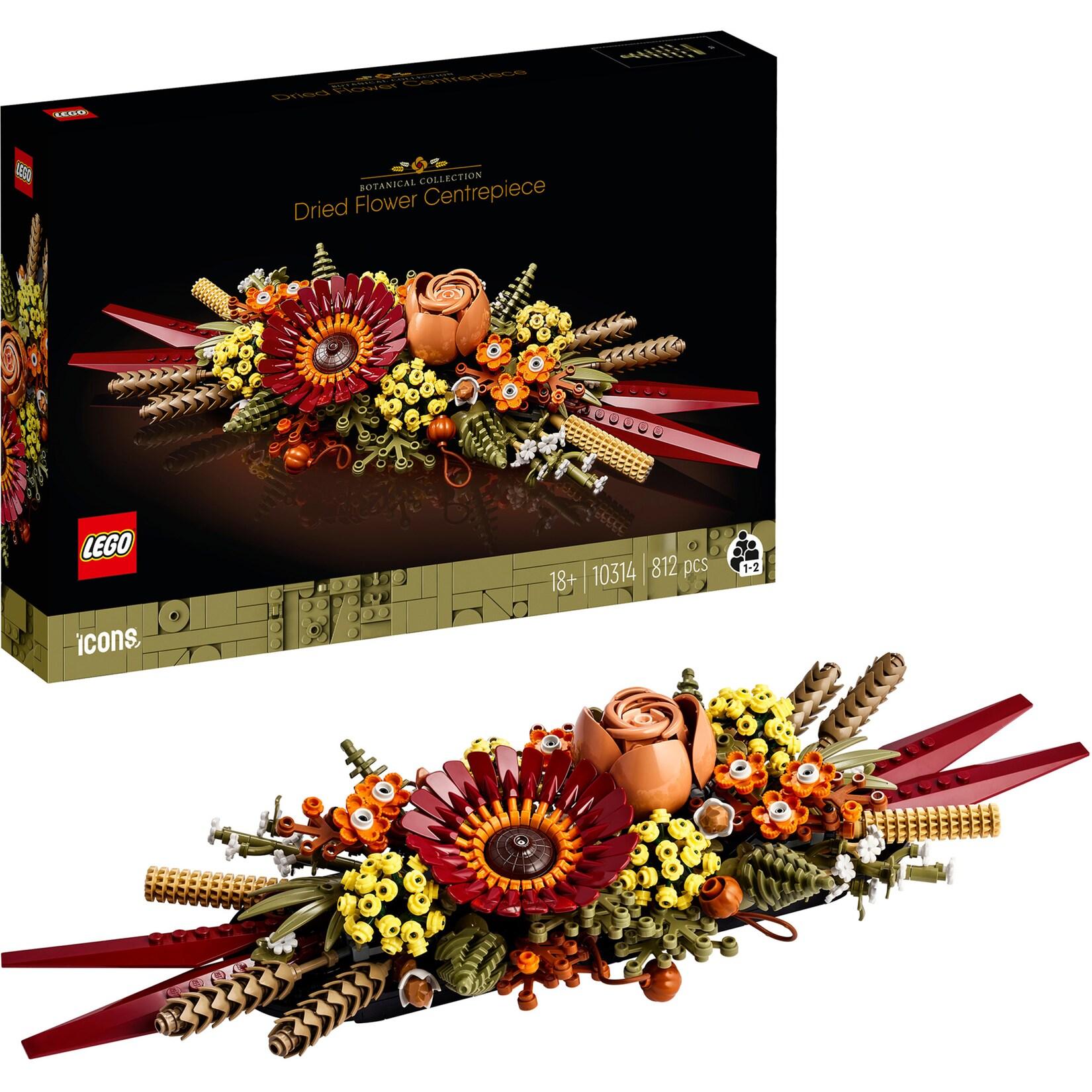 LEGO Konstruktionsspielzeug Icons Trockenblumengesteck
