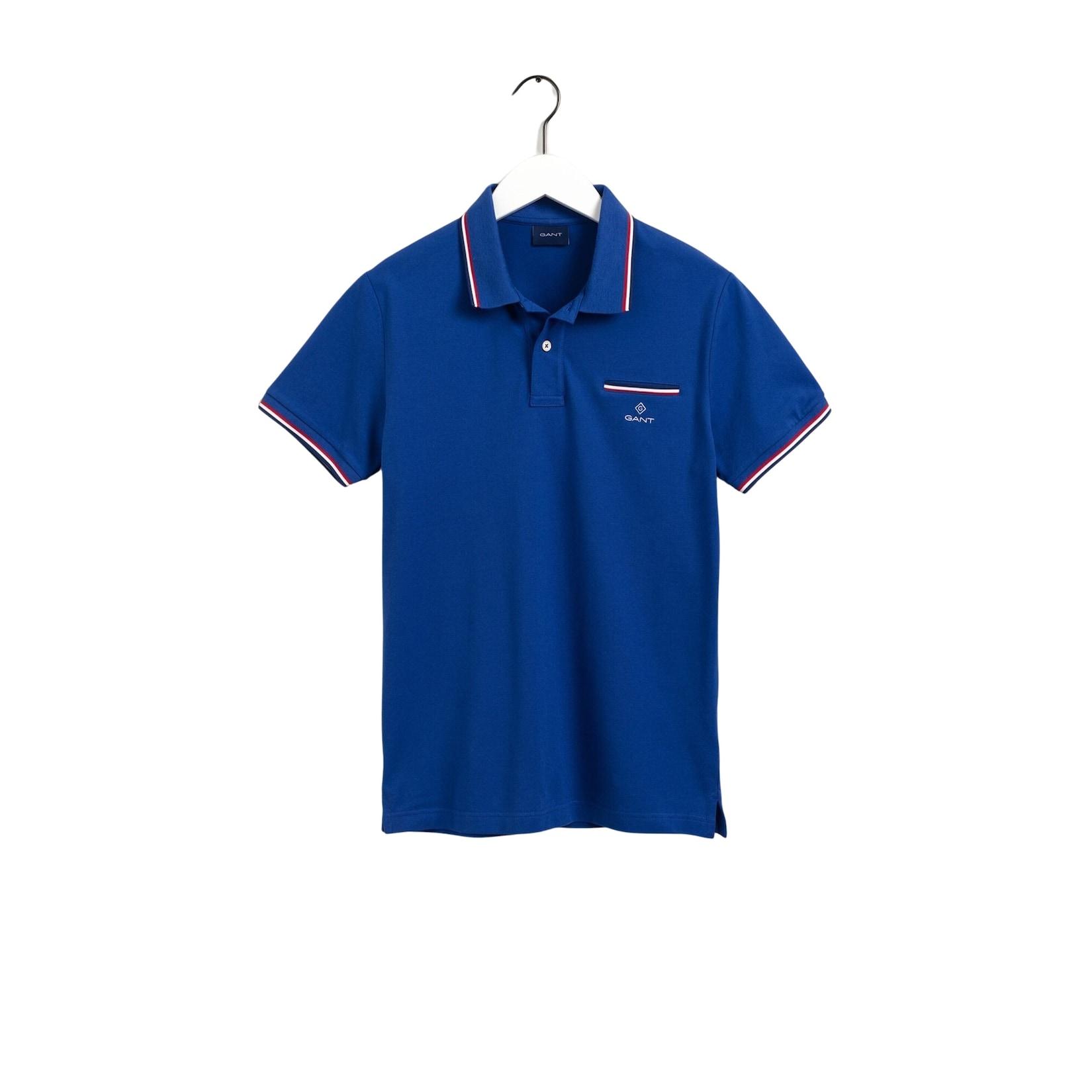 Gant Shirt Piqué Rugger Poloshirt mit Kontraststreifen