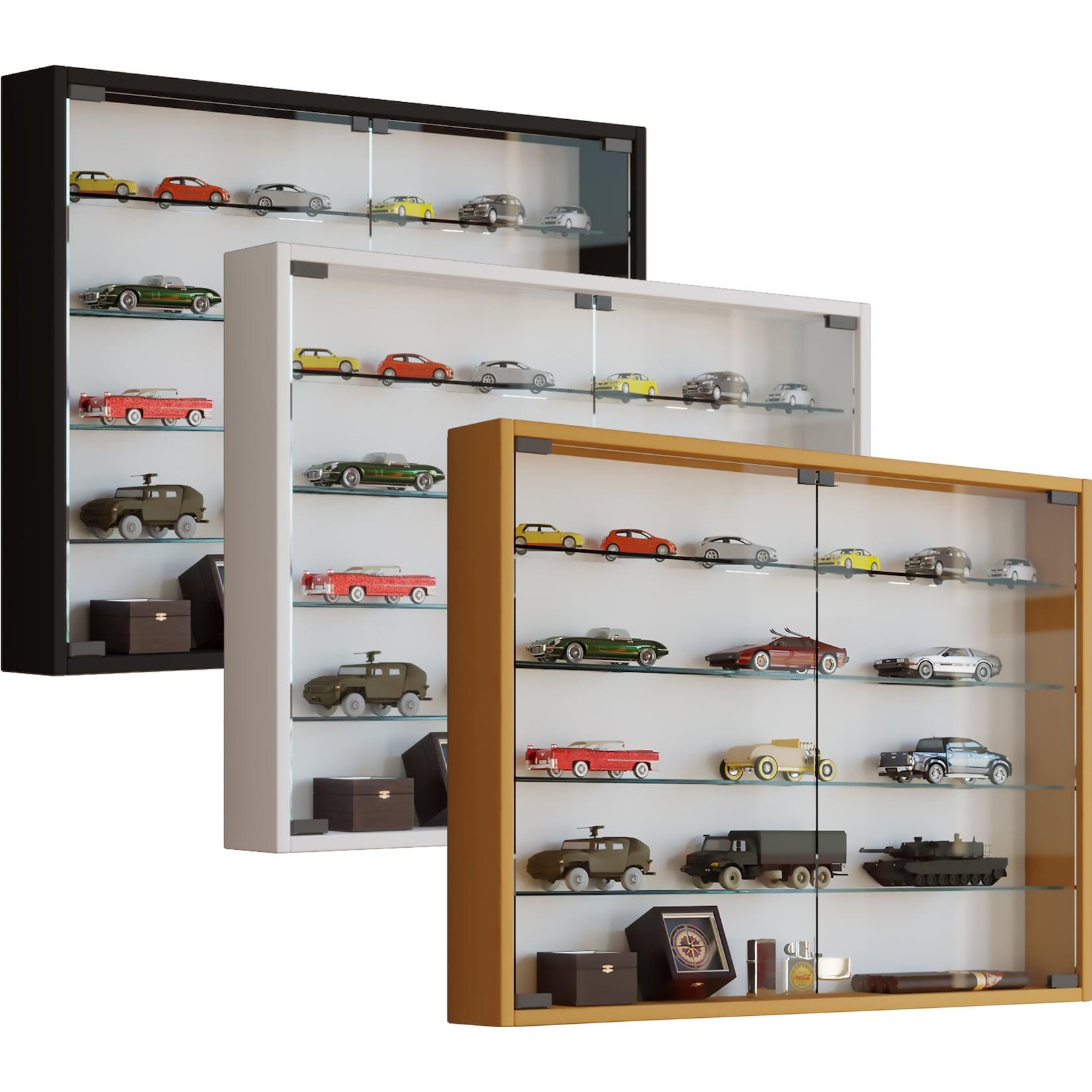 Vcm Glasvitrine HäNgend Vitrine Glas Mit Esg-Sicherheitsglas MaßE Ca. H. 60 X B. 80 X T. 10 Cm HäNgevitrine Glas Modern Und Platzsparend Glas Vitrinenschrank - Mandosa L