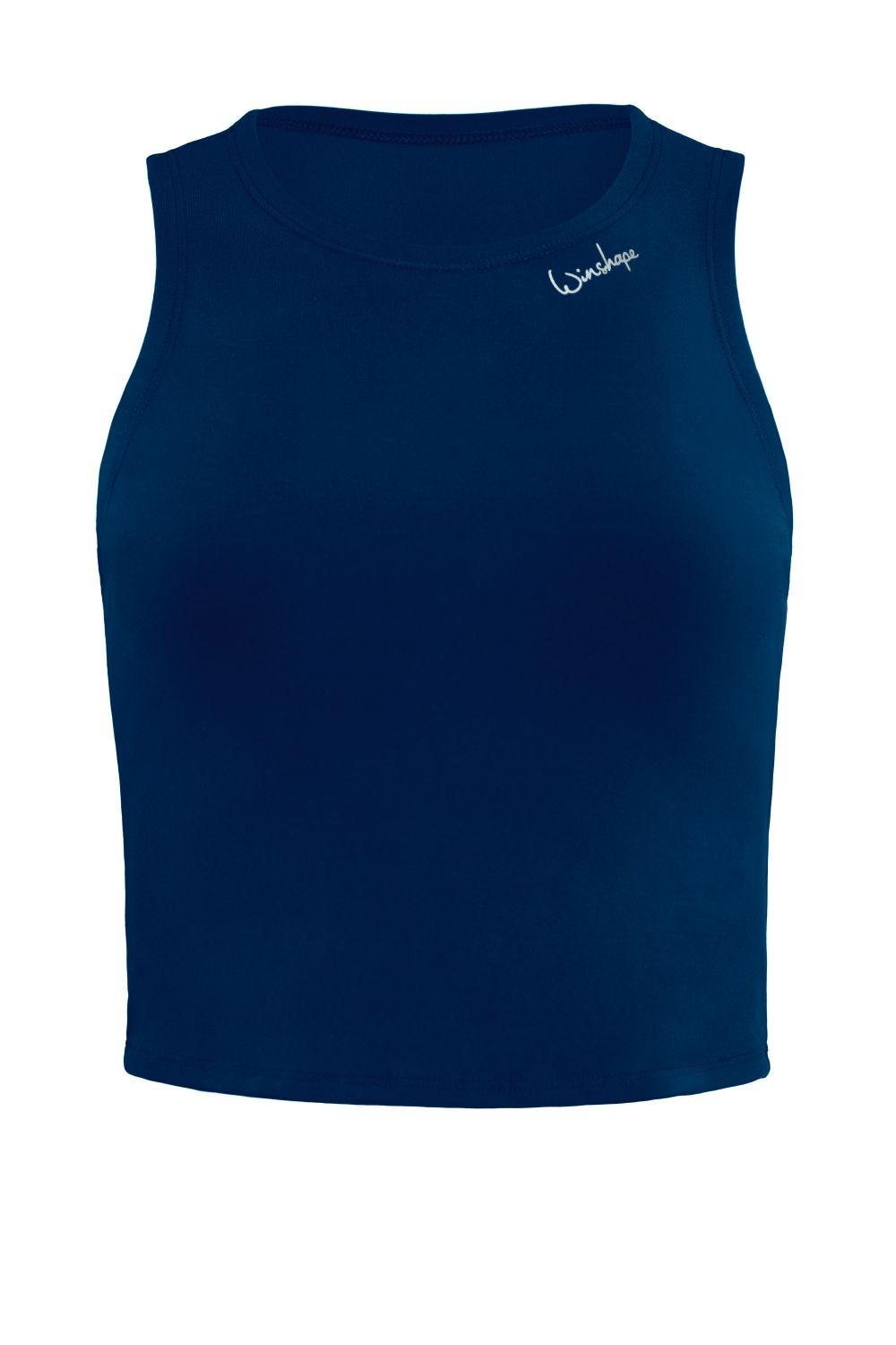 Tanktop Winshape "AET136C", Damen, Gr. M, Blau (Dunkelblau), 85% Polyester, 15% Elasthan, Rundhals, Tops Tanktop, Functional Comfort