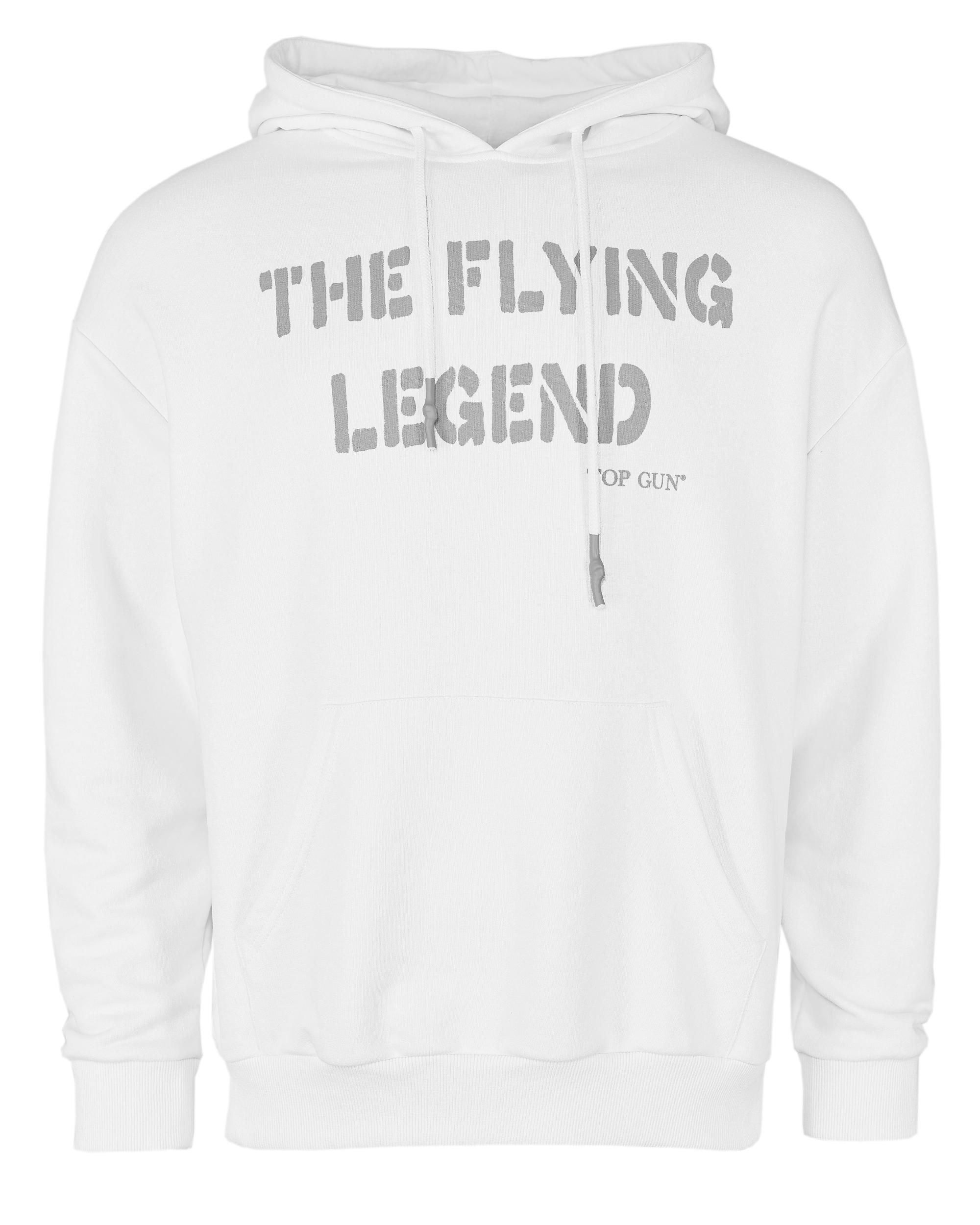 Kapuzenpullover Top Gun "TG22003", Herren, Gr. 54XL, Weiß, Obermaterial: 65% Baumwolle, 35% Polyester, Pullover Sweatshirt Hoodie