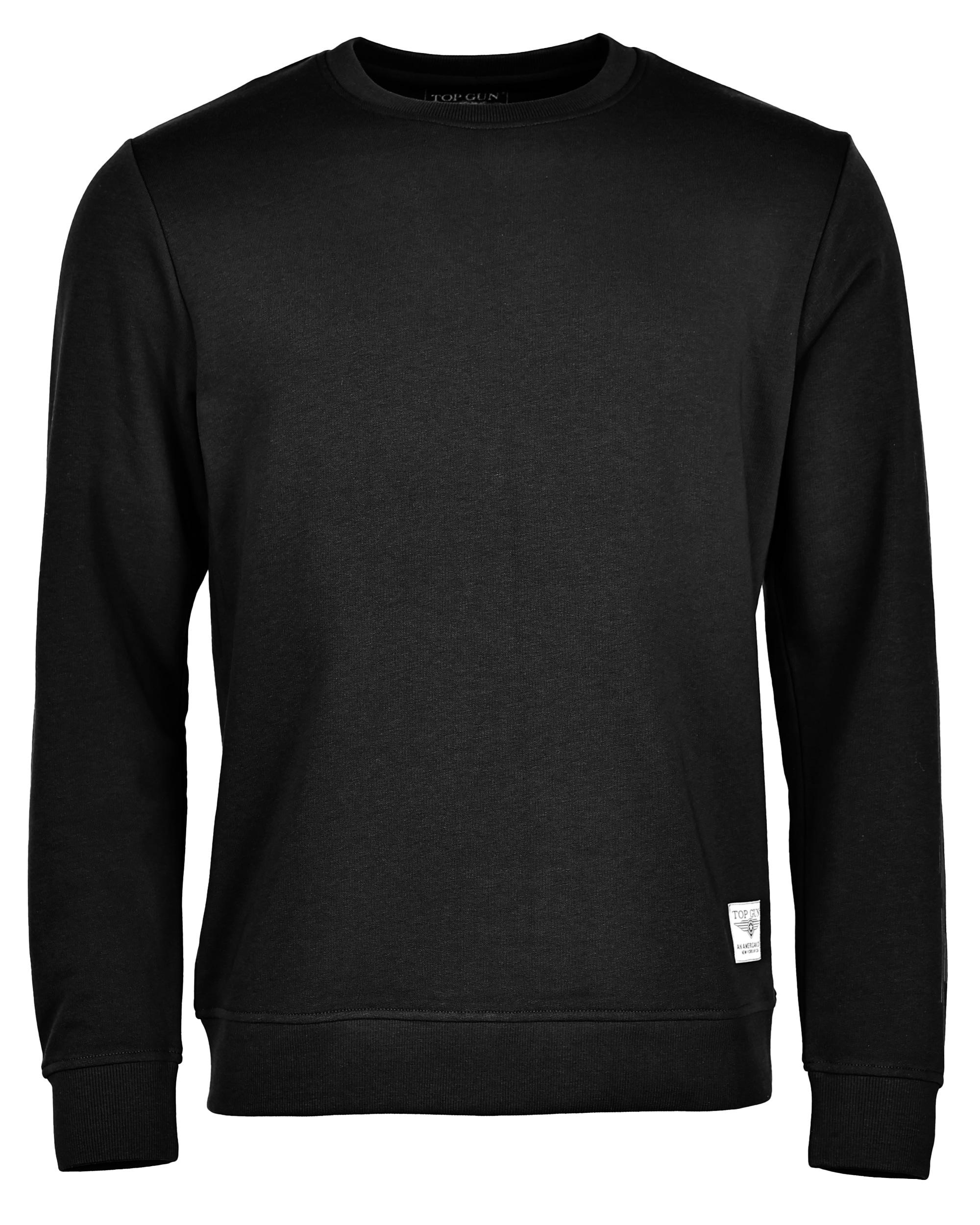 Sweater Top Gun "TG22008", Herren, Gr. 50M, Schwarz, Obermaterial: 60% Baumwolle. 40% Polyester, Sweatshirts Sweater