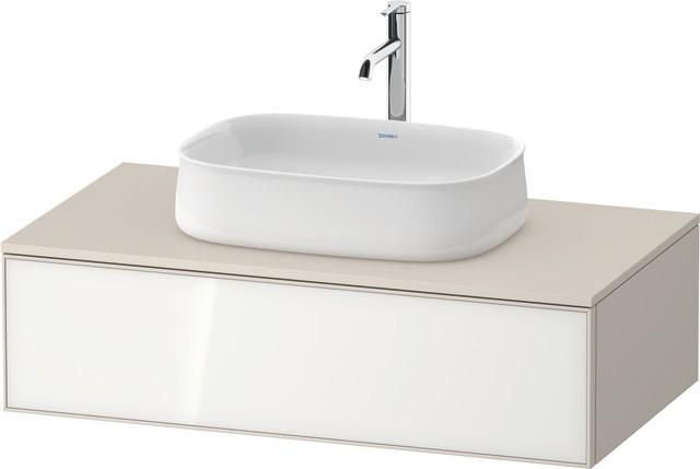 Duravit Zencha Konsolenwaschtischunterbau WandhäNgend Weiß & Taupe N/A & Supermatt 1000X550X281 Mm - ZE4811064830000