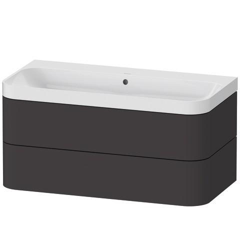 Duravit Happy D.2 Plus C-Shaped Set WandhäNgend Graphit Supermatt 975X490X480 Mm - HP4348N8080 HP4348N8080