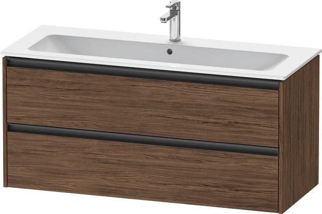 Duravit Ketho.2 Waschtischunterbau WandhäNgend Nussbaum Dunkel Matt 1210X480X550 Mm - K2526502121000 K25265021210000