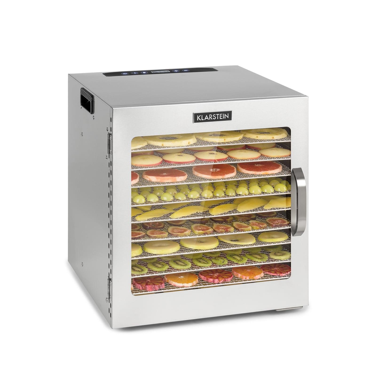 Klarstein Captain Jerky 110 Dörrautomat 1000W 30-90 °C 24h-Timer Edelstahl