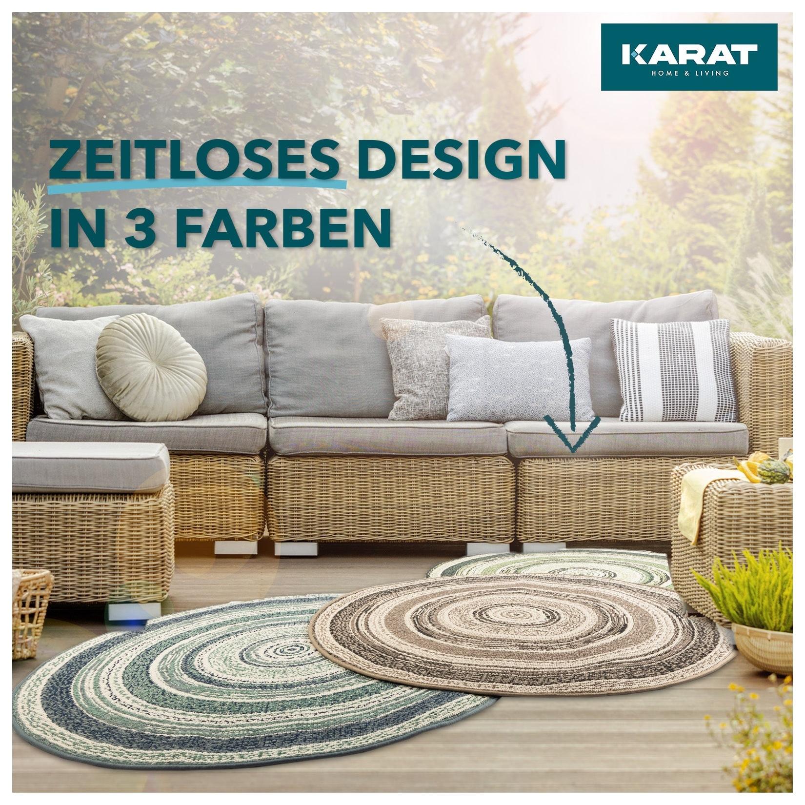 Karat Karat Wohnteppich Zoe Beige-Grau