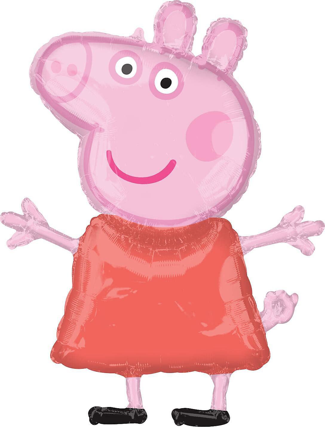 Pallone Amscan In Foil - Peppa Pig Super Shape : Pallone In Foil Gonfiato Ad Elio: Riempito Ad Elio