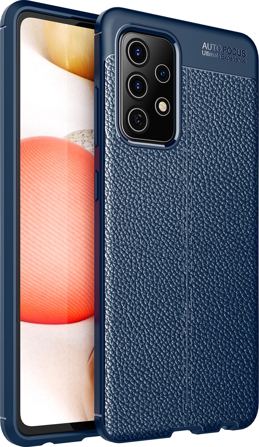 Samsung Galaxy A52 5G Custodia, Laimtop Lychee Texture Antiurto Antiscivolo Tpu Custodia Protettiva Per Galaxy A52 5G Blu