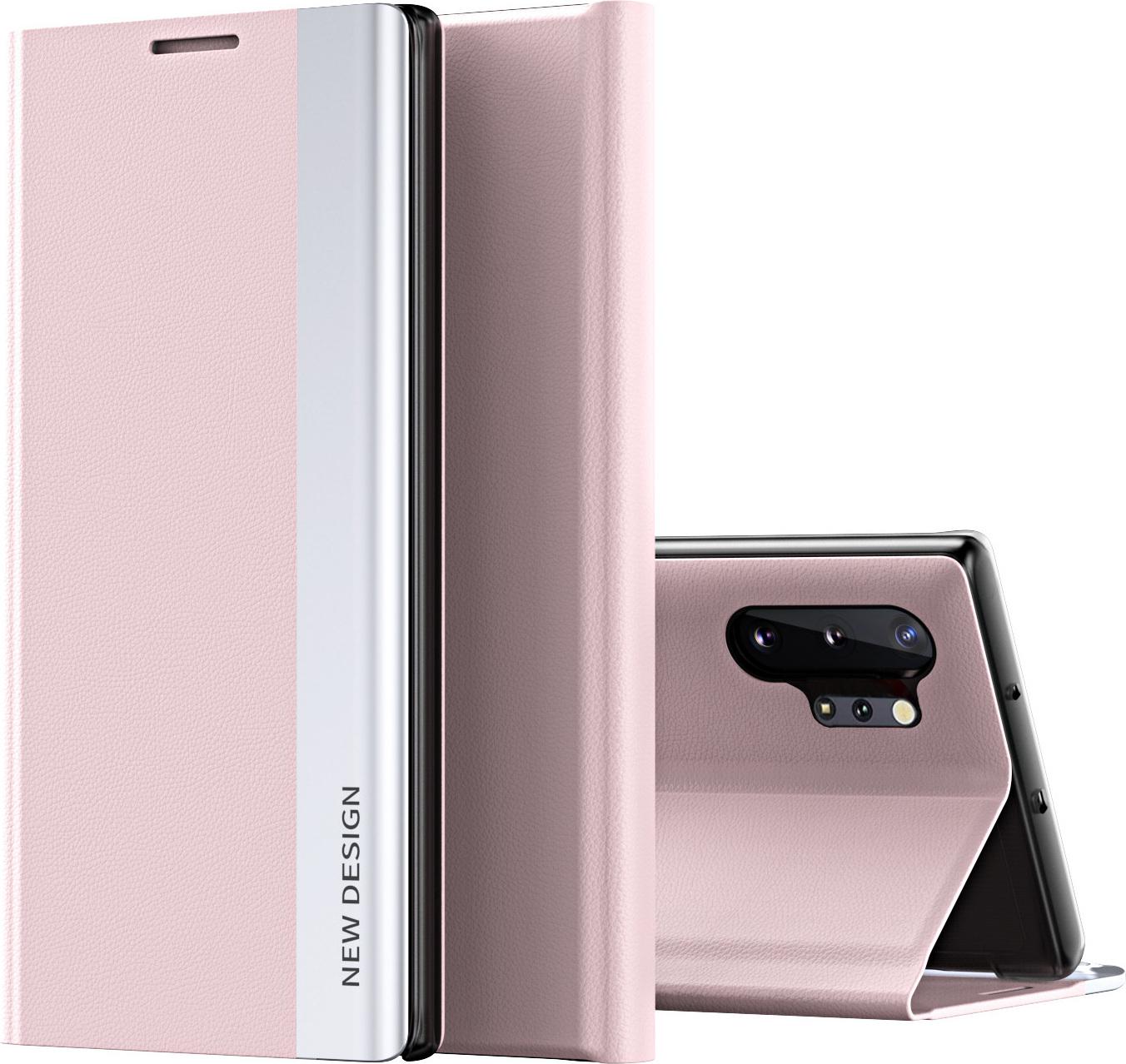 Custodia Galaxy Note 10+ Plus, Laimtop Finto Cuoio Magnetic Flip Stand Custodia Per Samsung Galaxy Note 10+ / Note 10 Plus Rosa
