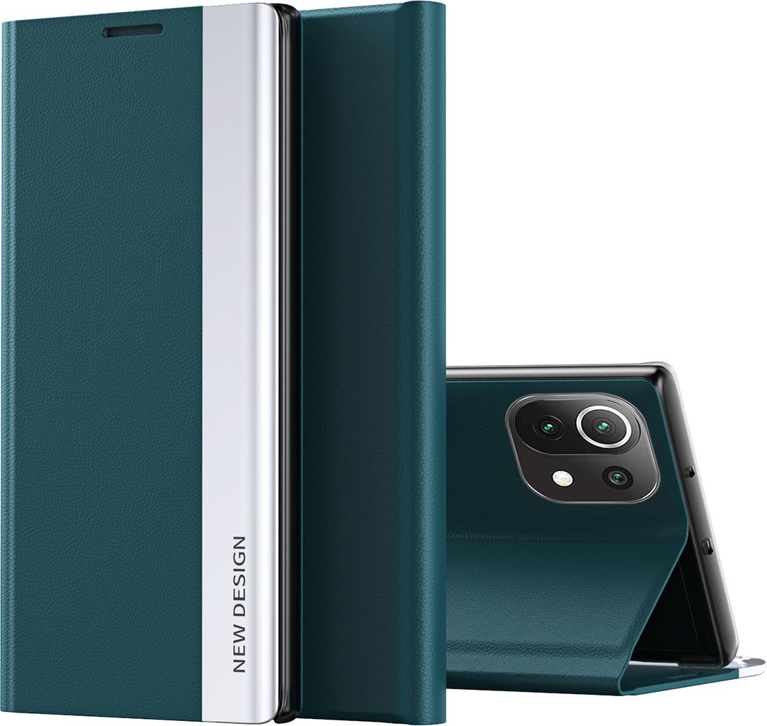 Xiaomi Mi 11 Lite Case, Custodia Magnetica In Finto Cuoio Con Funzione Stand Per Xiaomi Mi 11 Lite Verde