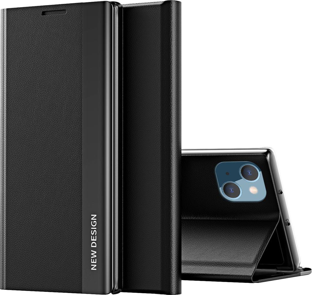 Custodia Per Iphone 13, Custodia Magnetica In Finto Cuoio Con Funzione Stand Per Iphone 13 Nero