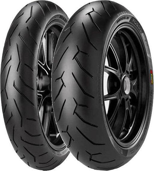 Pirelli 120/70-17 Rosso 2 (K) + 180/55-17 Rosso 2