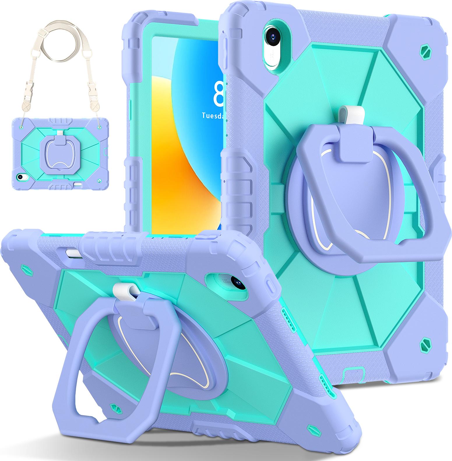 Custodia Per Huawei Matepad Air 2023/ Matepad 11.5 Resistente Custodia Protettiva Portatile Con Supporto, Cinghia A Mano E Tracolla Viola