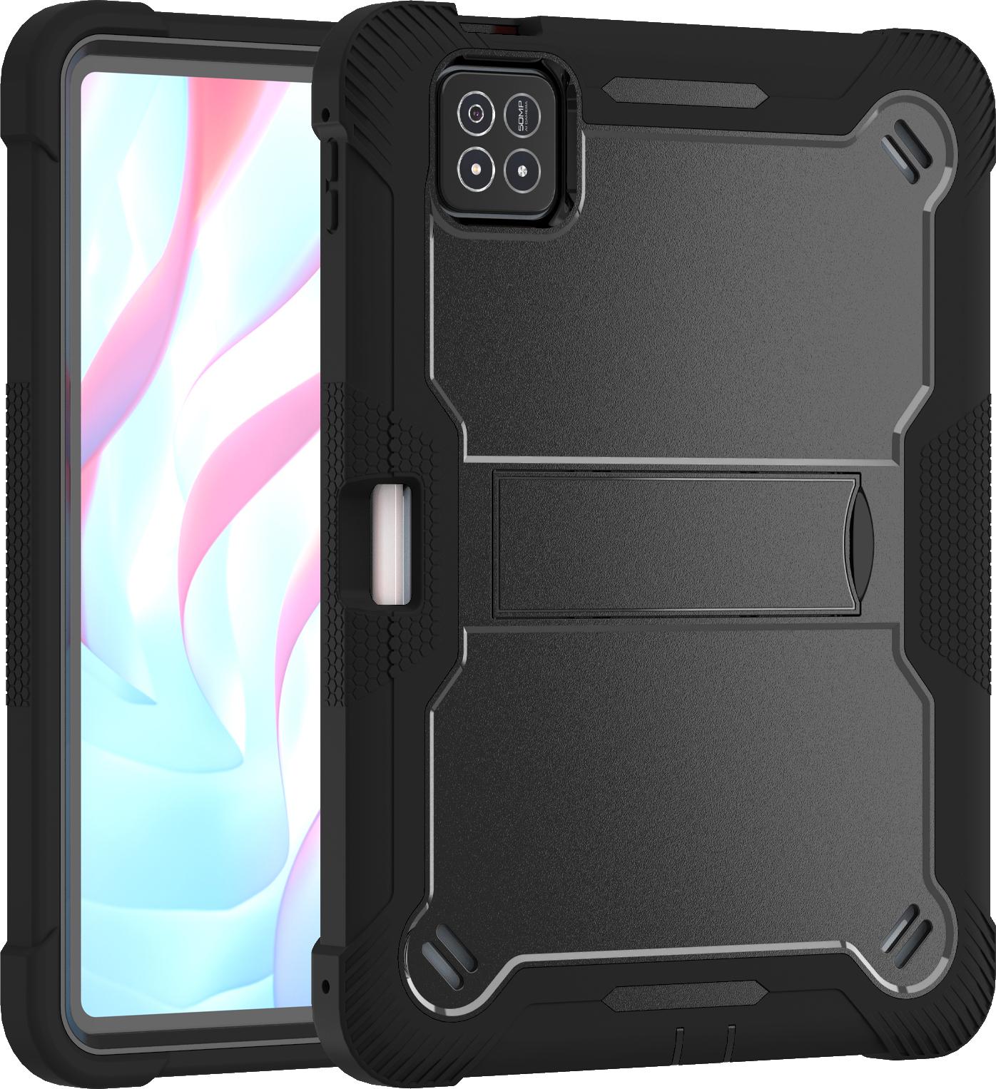Custodia Per Xiaomi Pad 7 / Pad 7 Pro, Robusta Custodia Ibrida Protettiva Per Tablet Con Supporto Nero