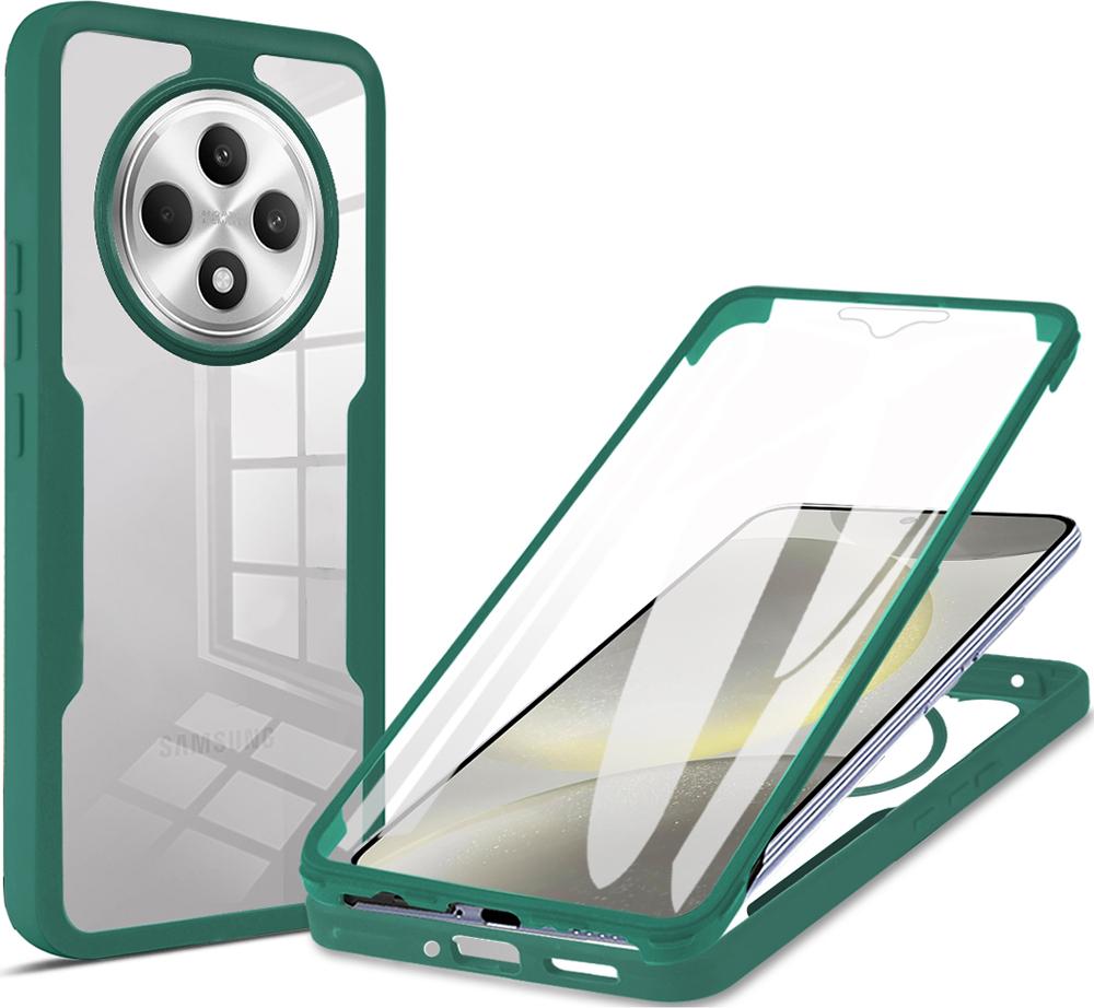 Custodia Per Oppo Reno12 F 5G/ Reno12 F 4G, Protezione Completa A 360° Con Protezione Del Display Incorporata Verde