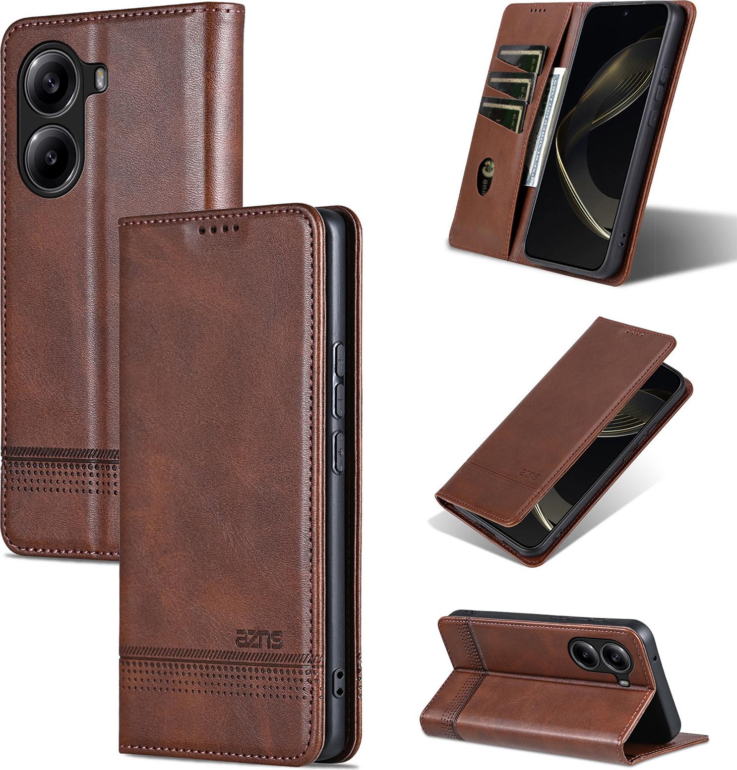 Custodia In Pelle Per Xiaomi Redmi Turbo 4 / Poco X7 Pro, Custodia Pieghevole A Portafoglio Con Chiusura Magnetica E Supporto Caffè
