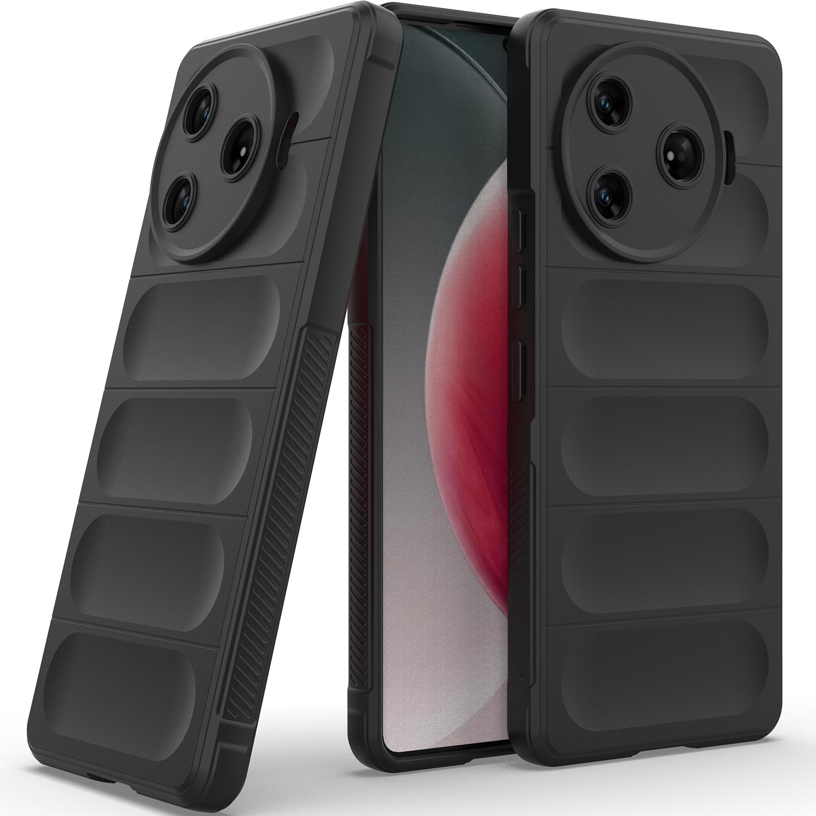 Custodia Per Tecno Camon 30 Pro 5G Custodia Protettiva In Silicone Tpu Morbido Antiurto Nero