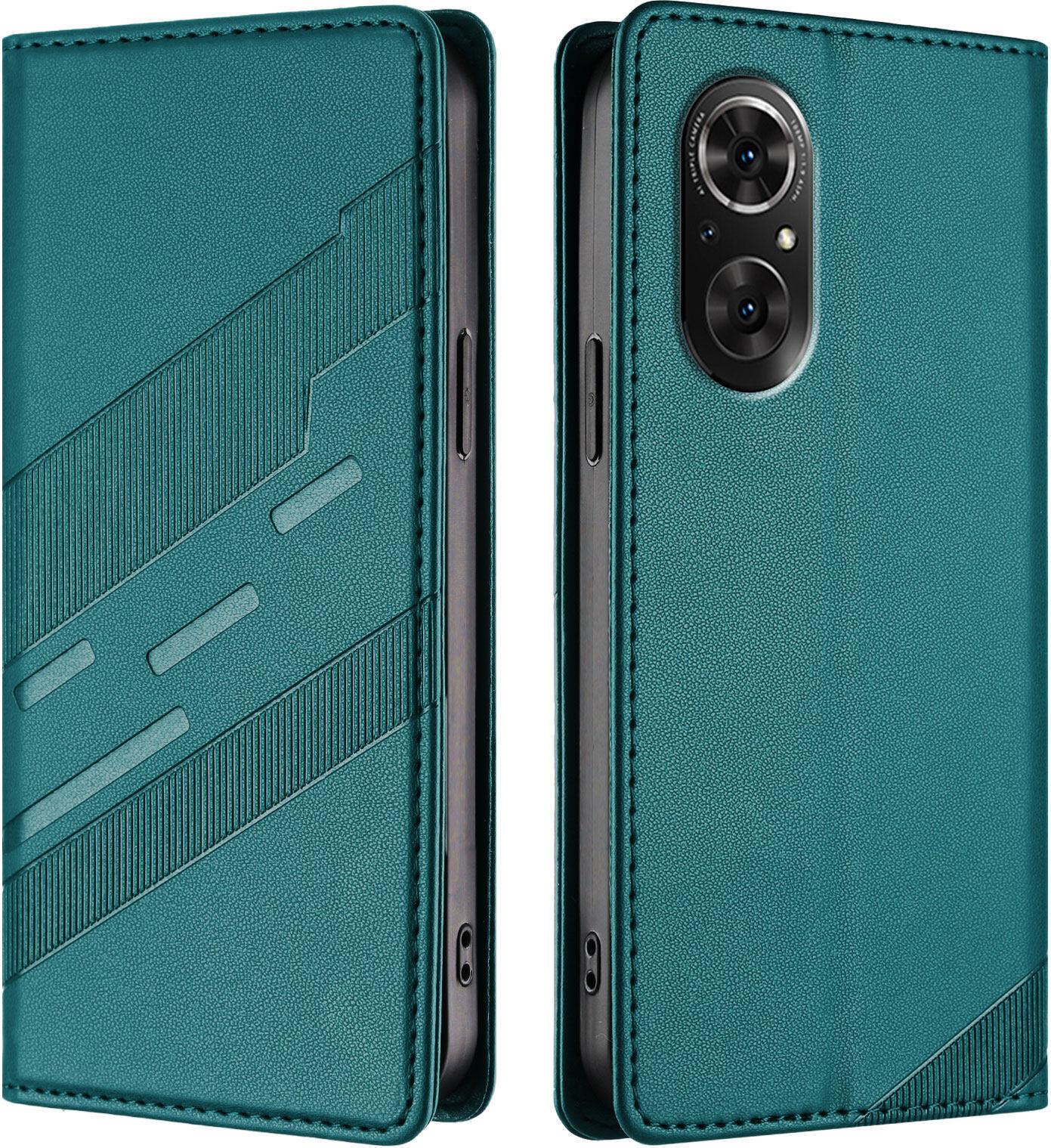 Custodia Per Huawei Nova 9 Se/Honor 50 Se, Custodia A Portafoglio In Finto Cuoio Con Slot Per Carte E Funzione Stand GrüN