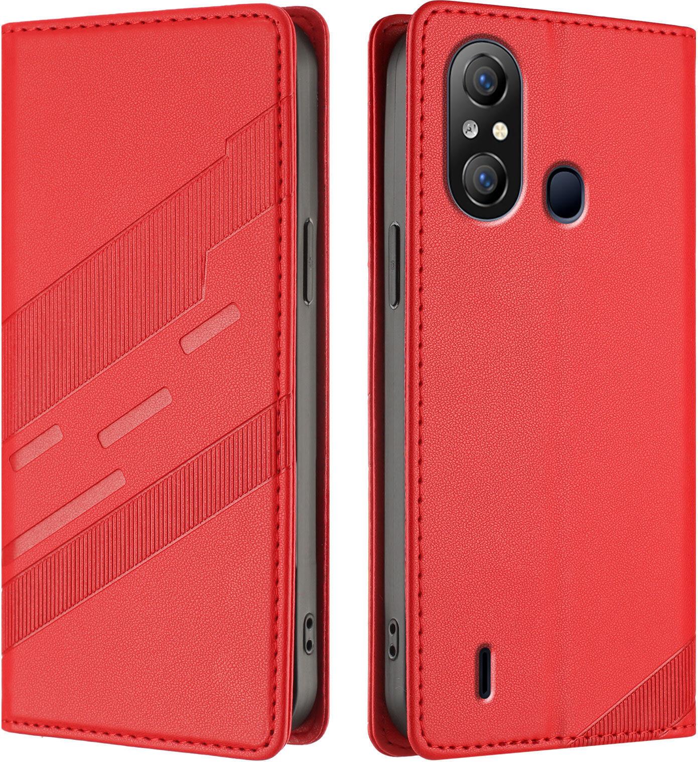 Custodia Per Itel A58 Lite, Custodia A Portafoglio In Finto Cuoio Con Slot Per Schede E Funzione Stand Rot