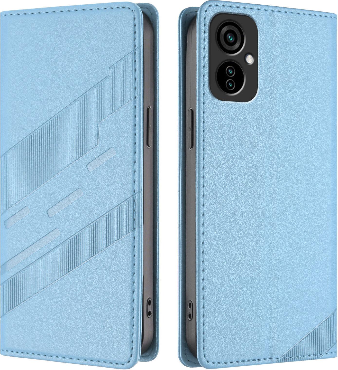 Custodia Per Tecno Camon 19 Neo, Custodia A Portafoglio In Finto Cuoio Con Slot Per Carte E Funzione Stand Hellblau