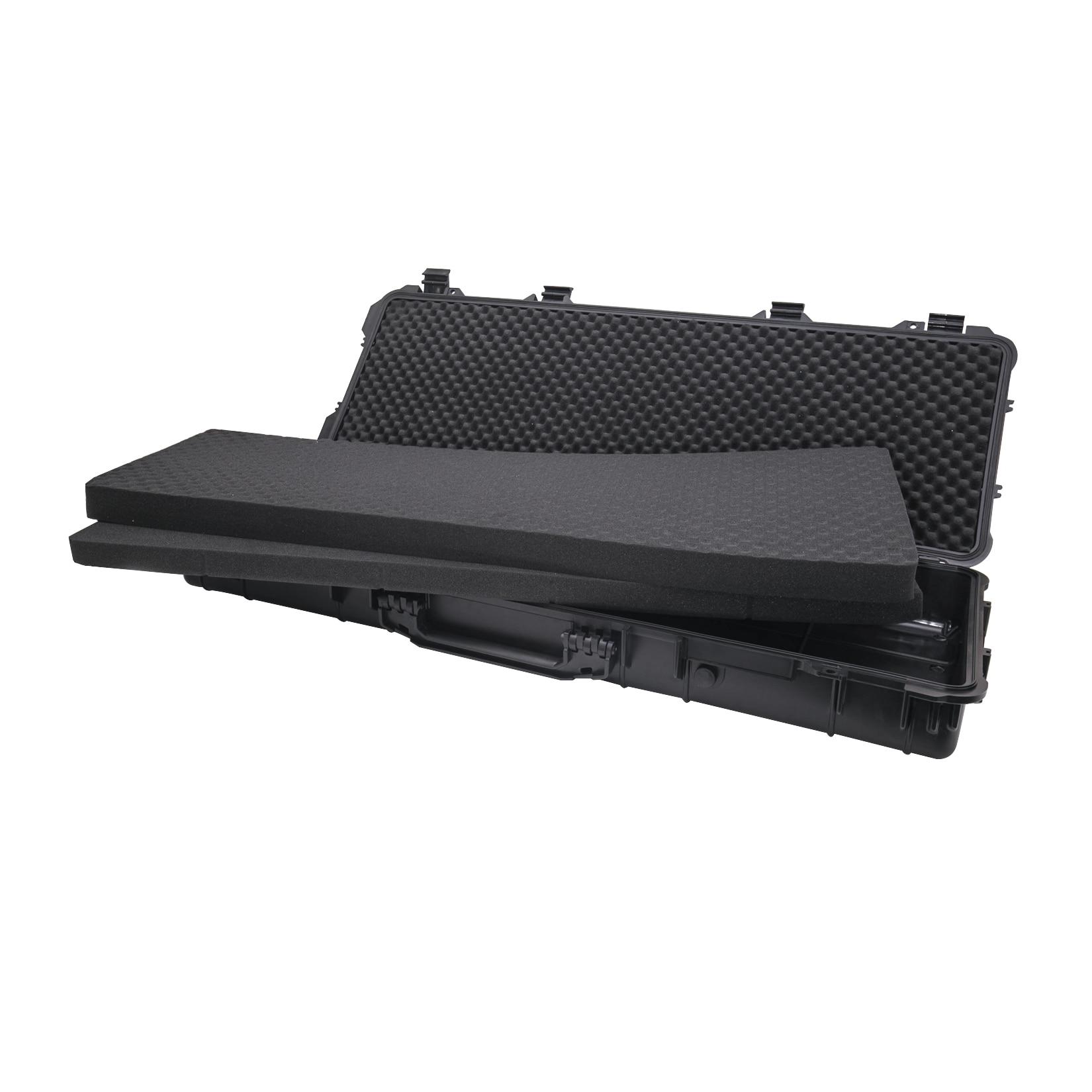 HMF ODK200 Outdoor-Waffenkoffer, Gewehrkoffer mit Rasterschaumstoff, 113 x 42 x 16,5 cm