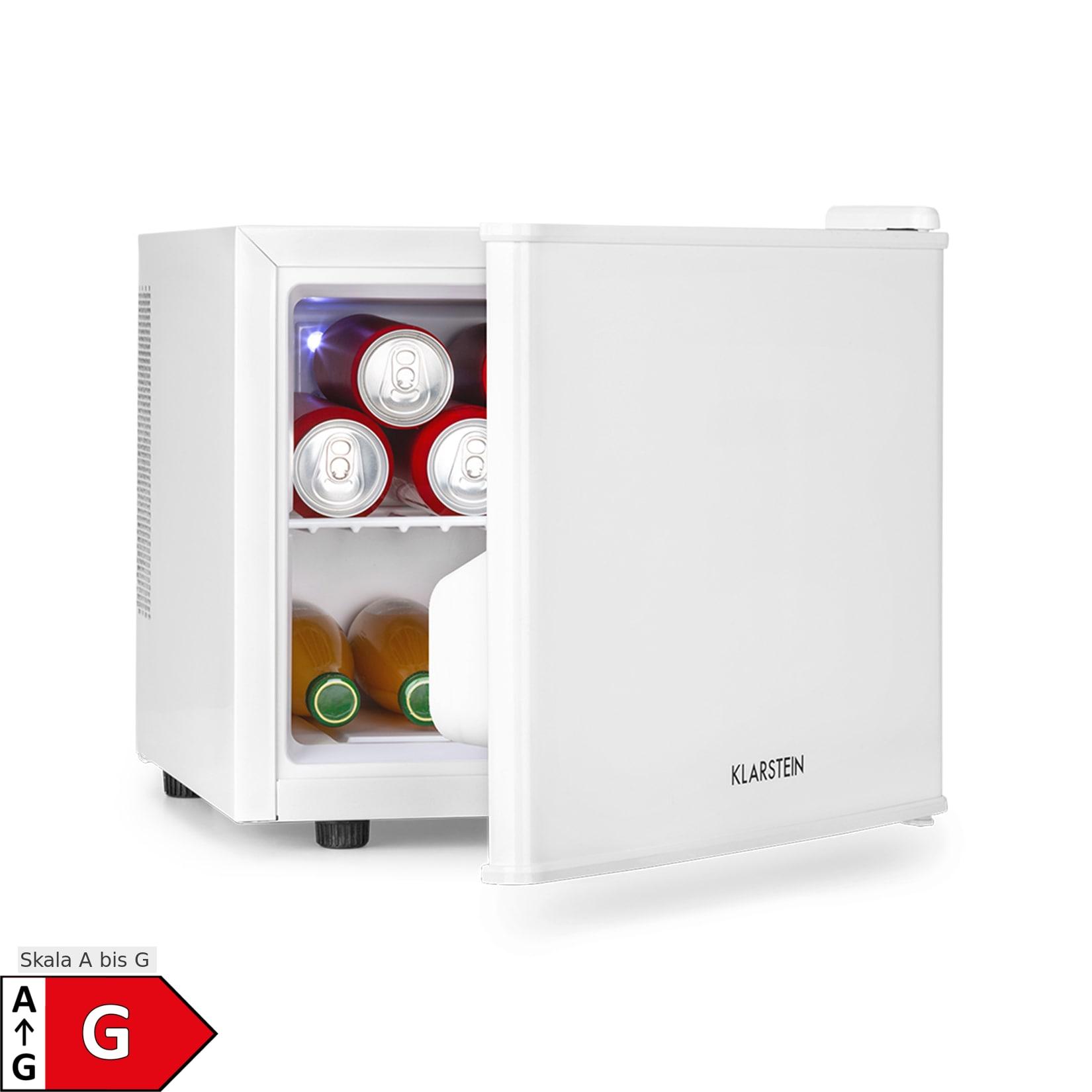 Klarstein Geheimversteck Mini-Kühlschrank 2 Ebenen 17Ltr. 26dB thermoelektrisch Weiß