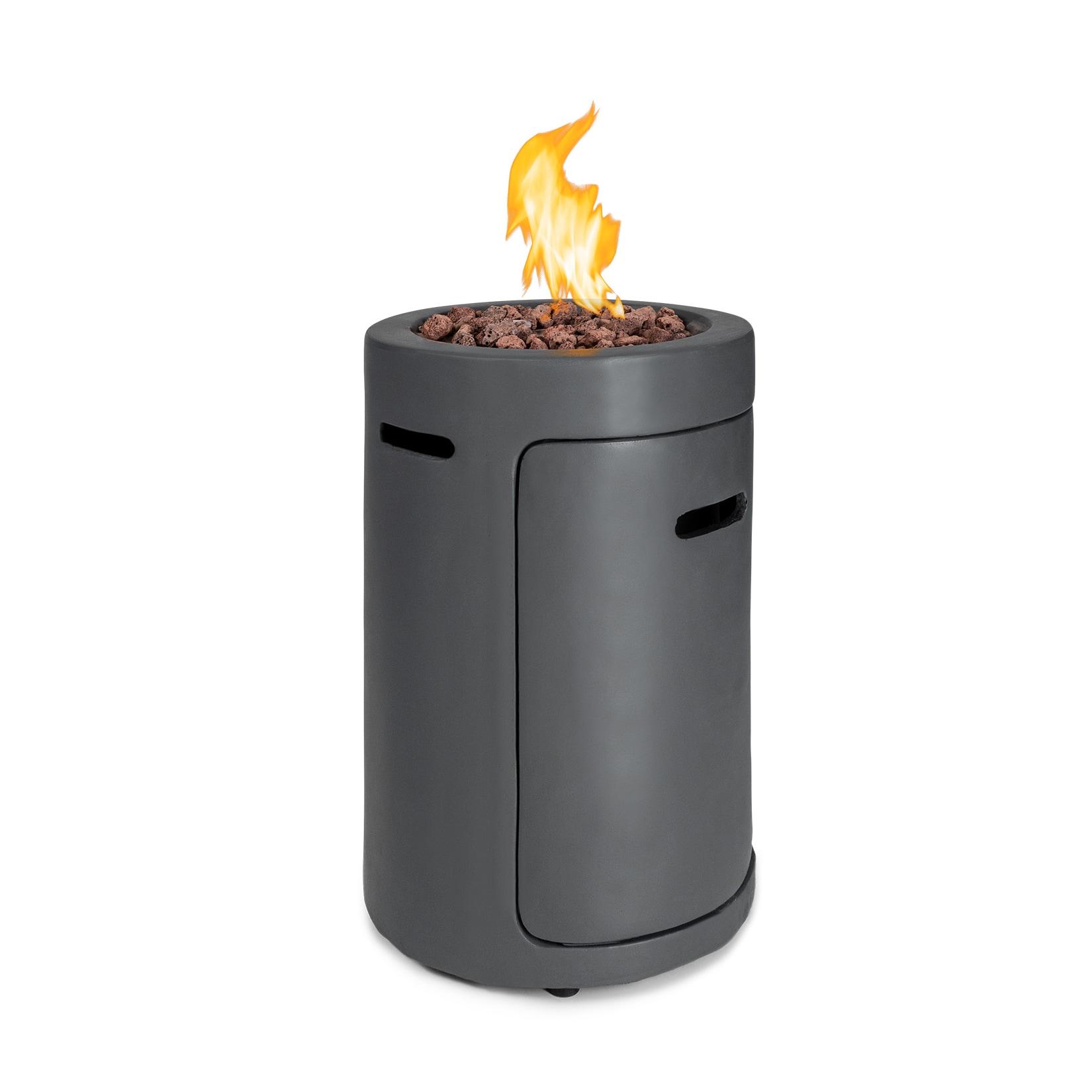 Blumfeldt Crete Gas-Feuerstelle 13 kW Flüssiggas Edelstahl