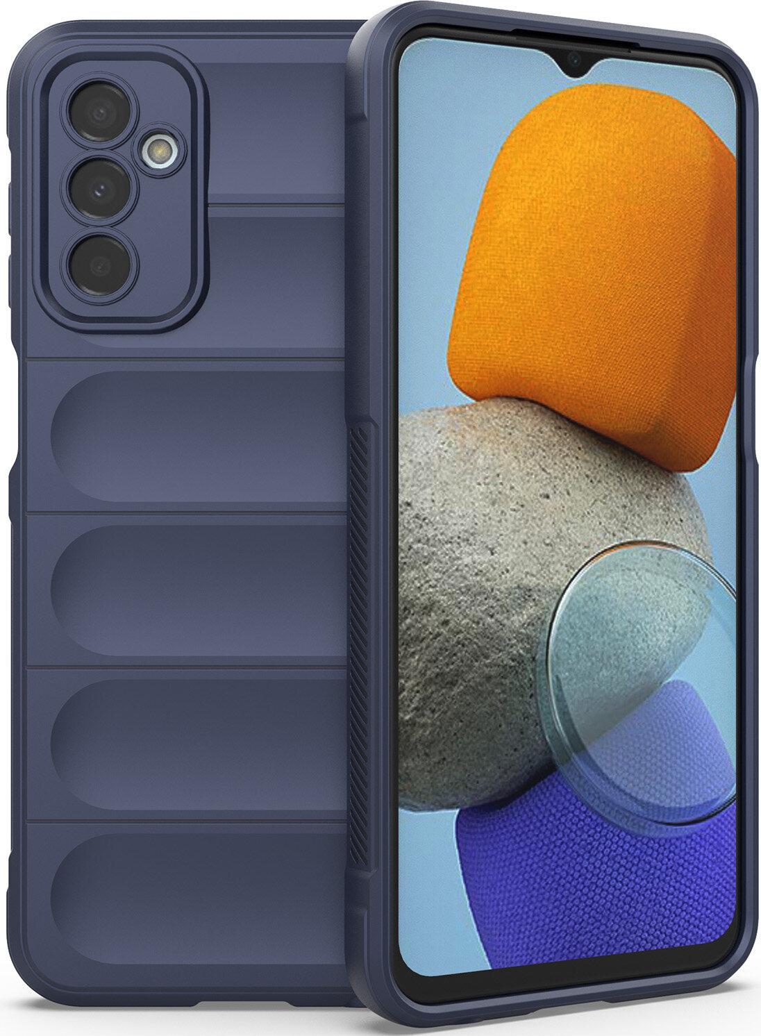Custodia Samsung M23, Custodia Protettiva In Silicone Tpu Morbido Antiurto Per Samsung Galaxy M23 Blu Scuro