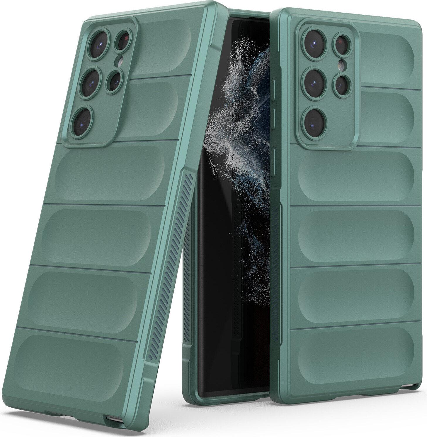 Custodia Samsung S22 Ultra 5G, Custodia Protettiva In Silicone Tpu Morbido Antiurto Per Samsung Galaxy S22 Ultra 5G Verde