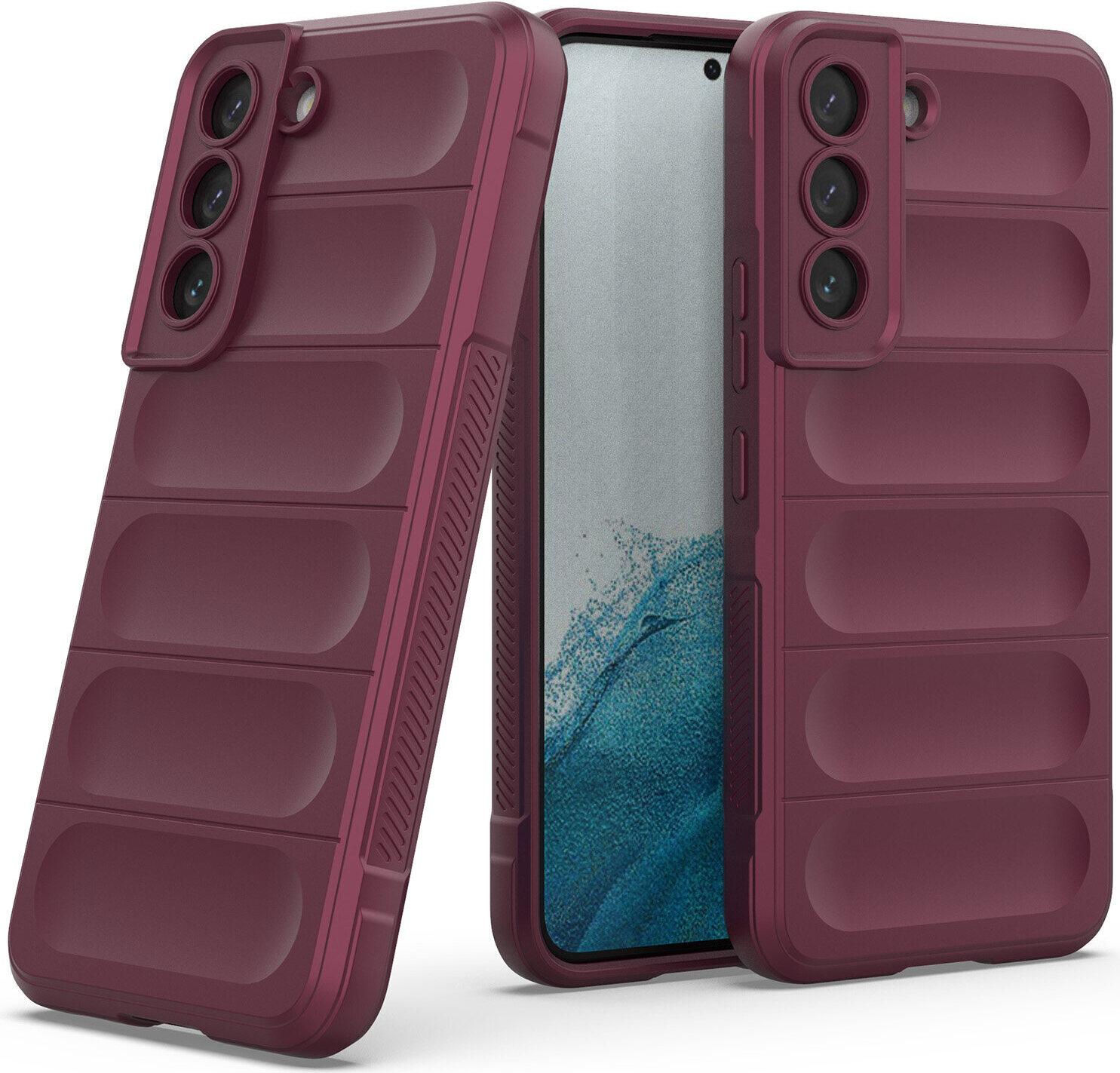 Custodia Samsung S22 5G, Custodia Protettiva In Silicone Tpu Morbido Antiurto Per Samsung Galaxy S22 5G Borgogna
