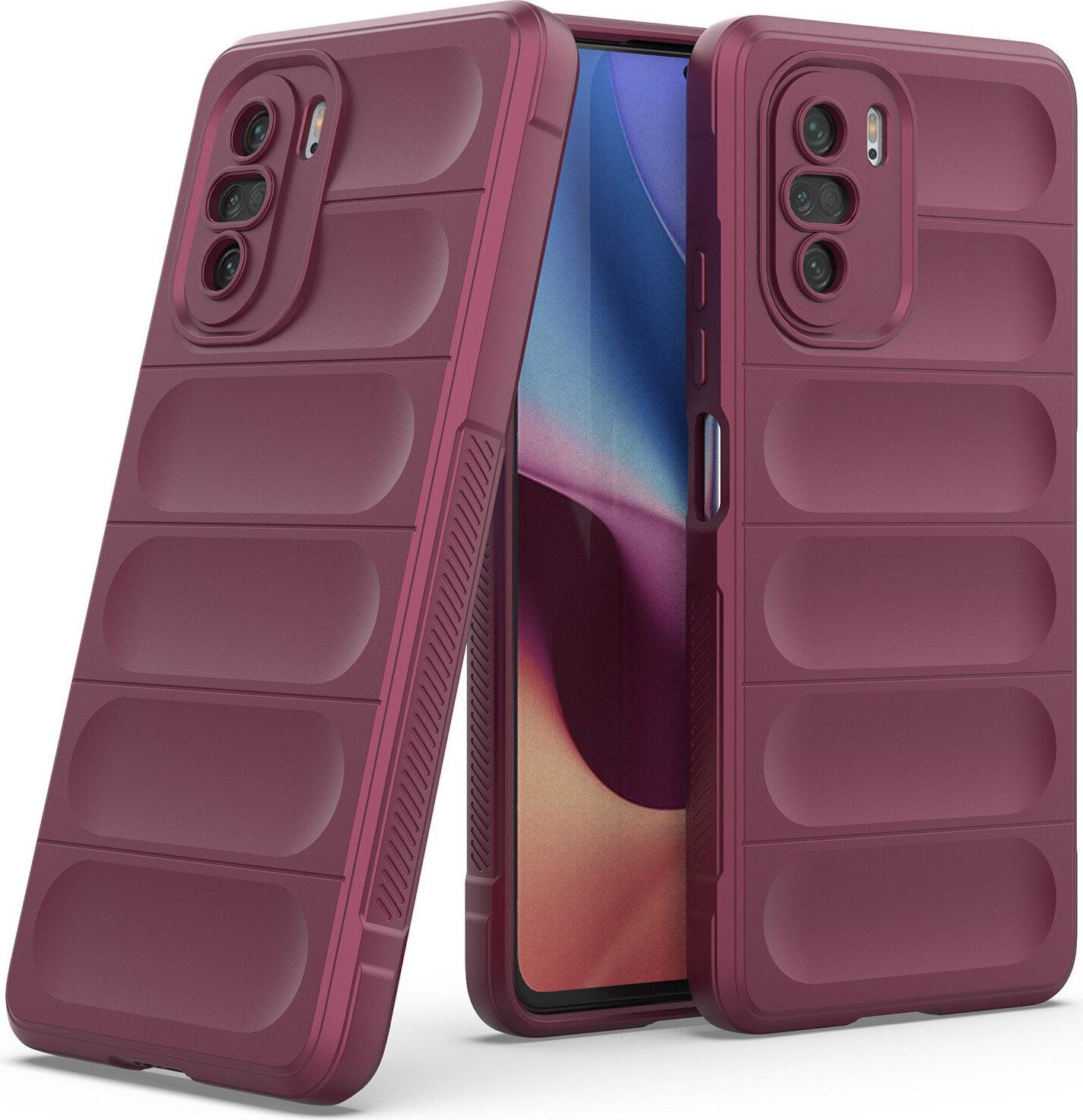 Xiaomi Poco F3 Custodia, Custodia Protettiva In Silicone Tpu Morbido Antiurto Per Xiaomi Poco F3 Borgogna