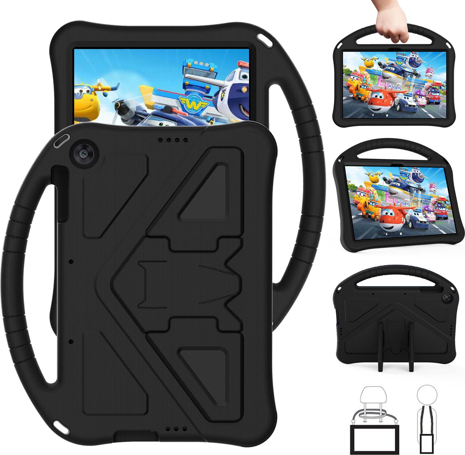 Custodia Per Bambini Per Huawei Matepad T10S 10.1/ T10 9.7", Custodia Antiurto Leggera In Eva Con Supporto Pieghevole E Maniglia Nera"